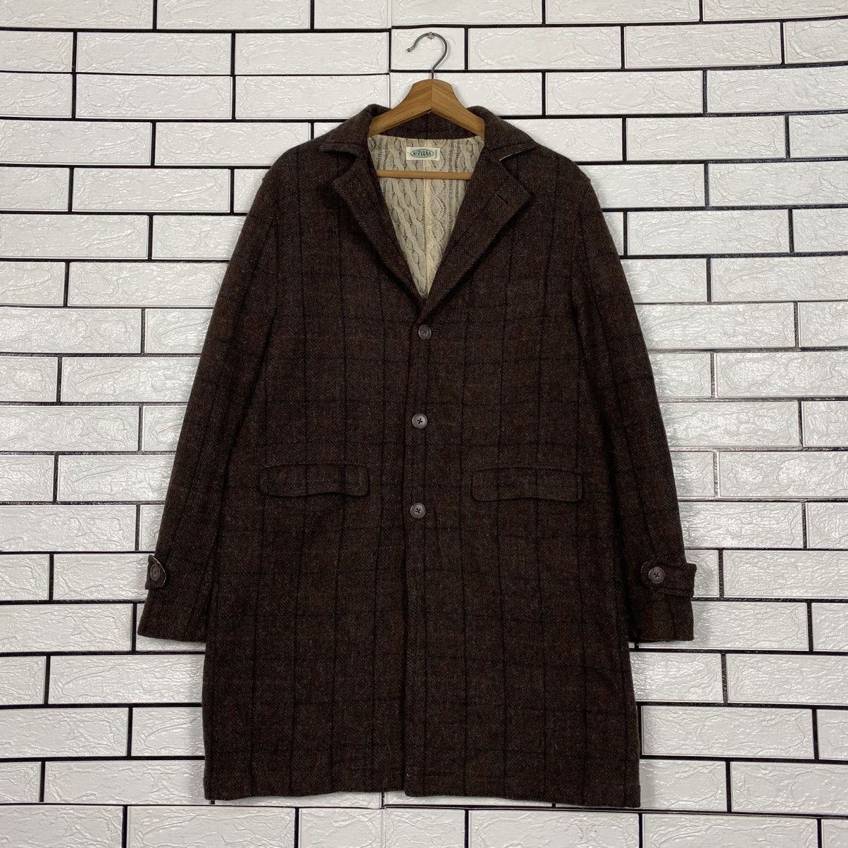 Japanese Brand Vintage Wool Jacket Tartan Blaket Nirvana Issey Miyake Size US L / EU 52-54 / 3 - 2 Thumbnail