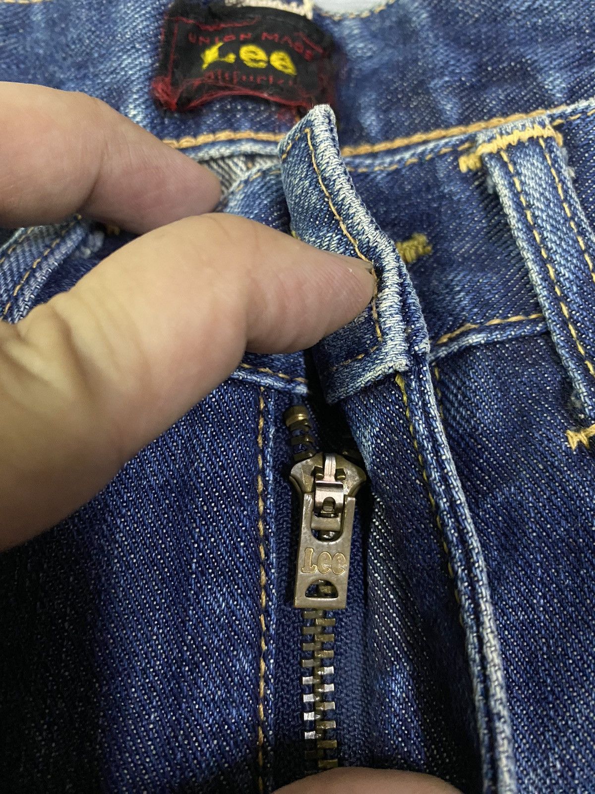 Lee Vintage Lee Riders Fadded Blue Denim Size US 33 - 11 Thumbnail