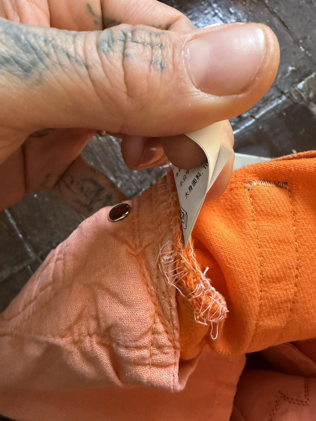 Chrome Hearts Chrome Hearts 2017 Virgil orange Levi Cross patch Jeans Size US 28 / EU 44 - 17 Thumbnail