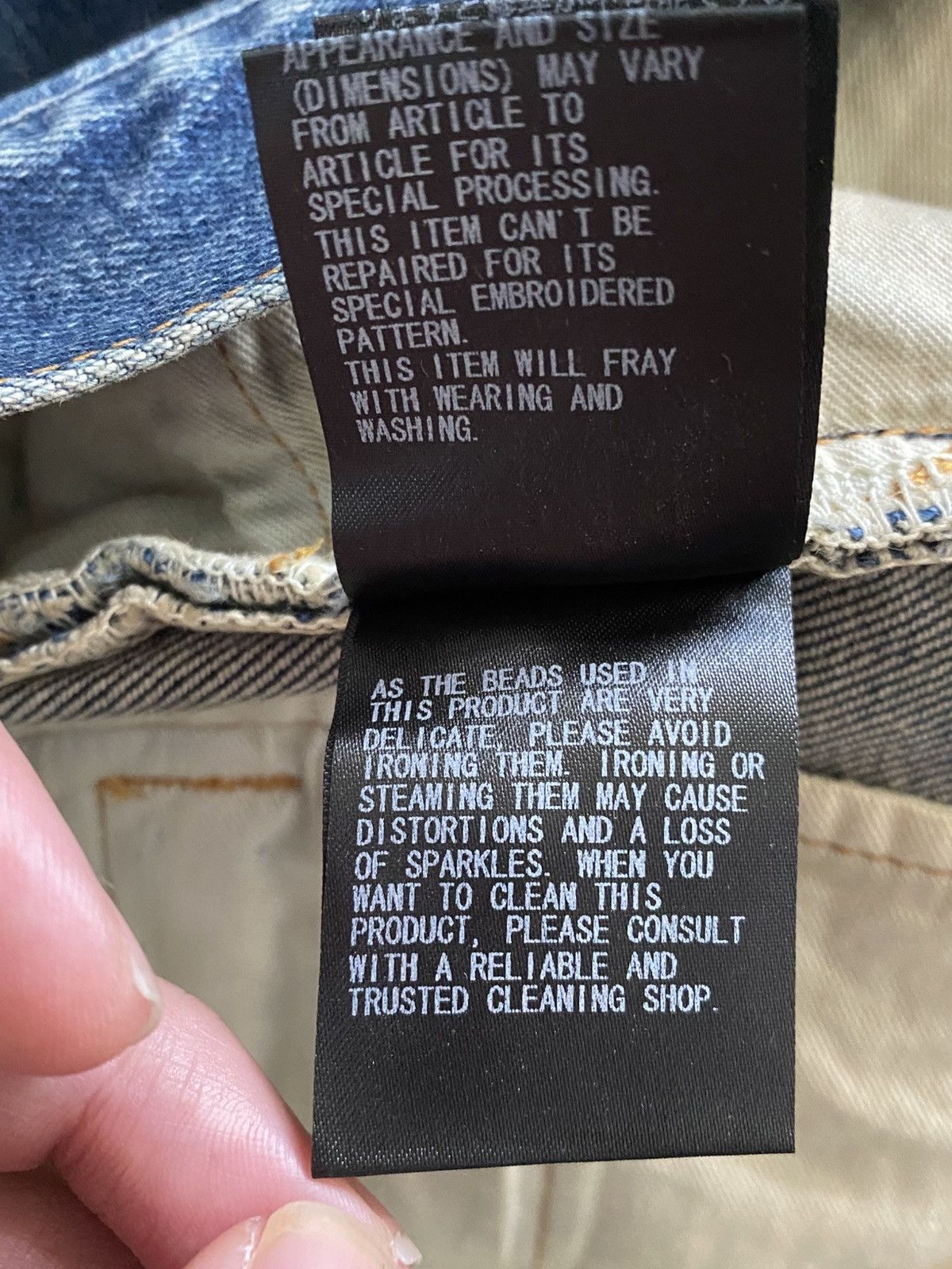 Undercover 2023 AW "Komische" Hand Denim Pants Size US 32 / EU 48 - 14 Thumbnail