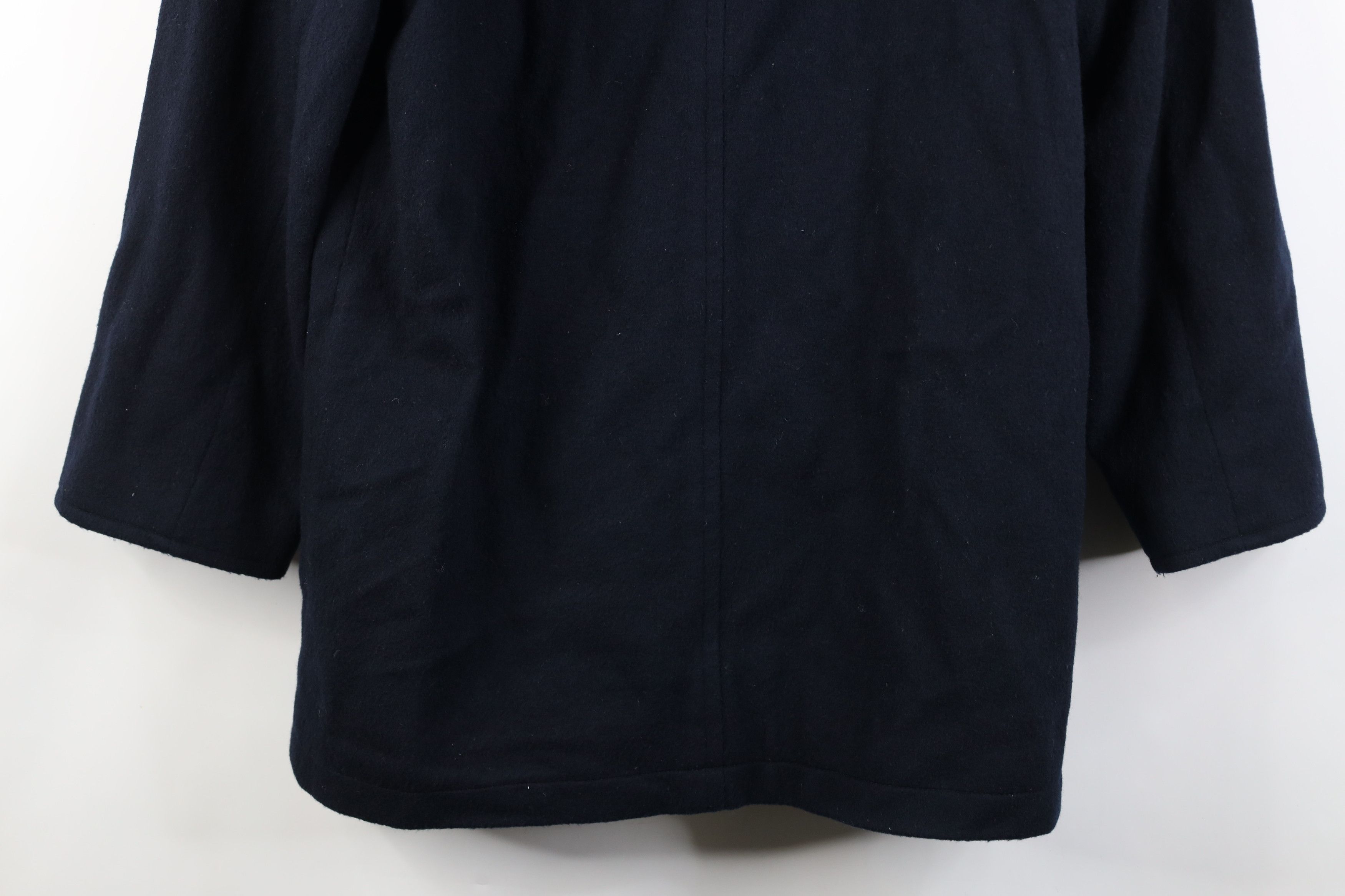 Vintage Vintage 90s Streetwear Breasted Peacoat Jacket Navy Blue Size L / US 10 / IT 46 - 14 Thumbnail