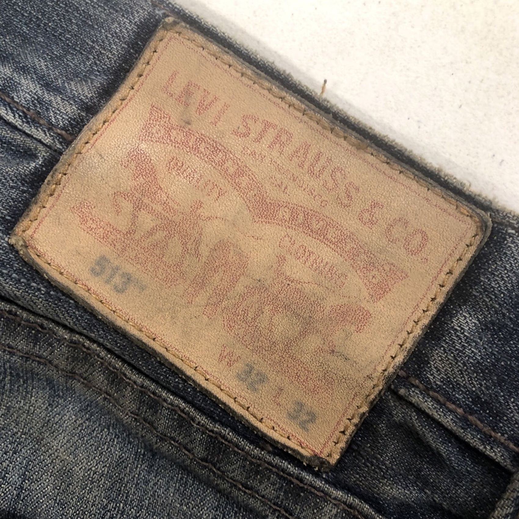 Levi's Levi's 513 Men's Slim Straight Jeans Dark Blue 32x30 5-Pocket Denim Cotton Blend Slim Fit Regular Rise Mid 90s Theme Mens Size US 32 / EU 48 - 2 Thumbnail