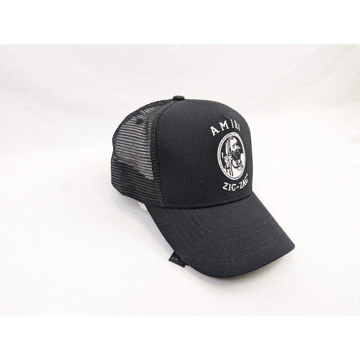 Amiri o1rshd1 Q:5 / Size: OS / Zig Zag Trucker Hat / Cap in Black Size ONE SIZE - 4 Thumbnail