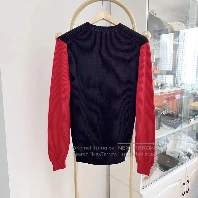 Versace Versace Men's Blue Wool Blend Long Sleeve Sweater . Size US S / EU 44-46 / 1 - 8 Thumbnail