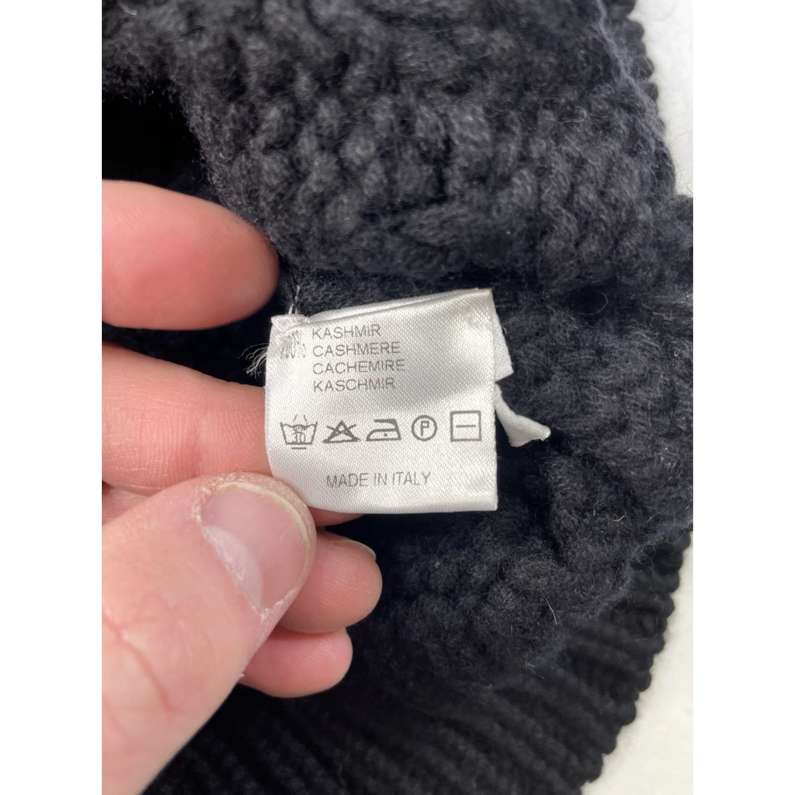 Vintage leetha 100% Cashmere Black Chunky-Knit Crew Neck Sweater Women's Small Size S / US 4 / IT 40 - 8 Thumbnail