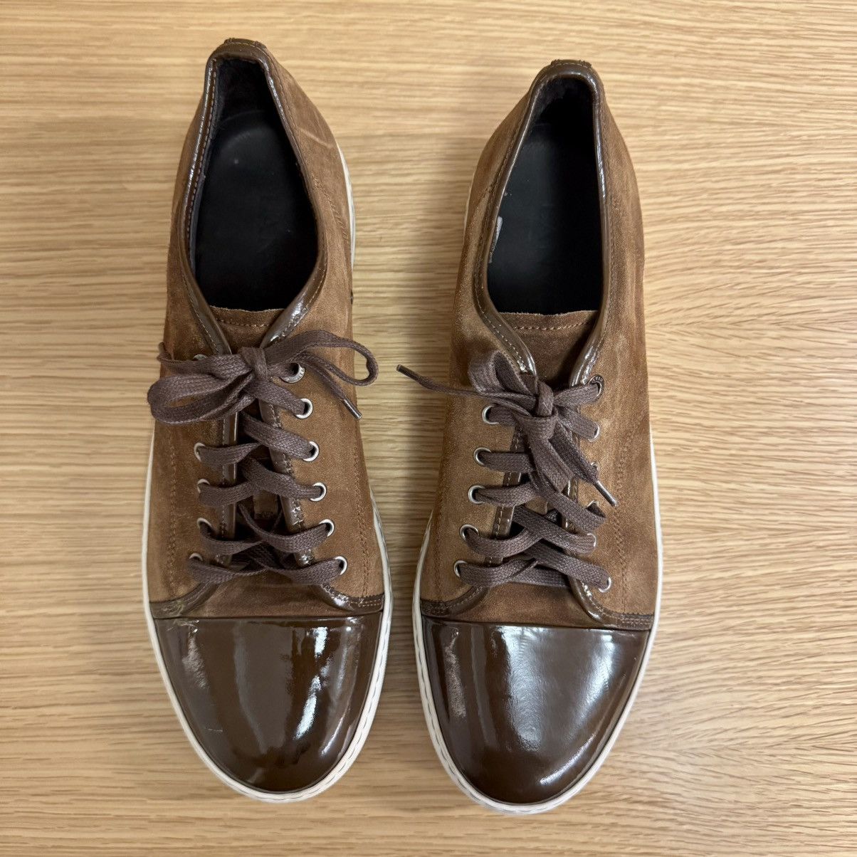 Lanvin Lanvin DBB1 Brown Suede Leather Sneakers Mens UK12/US13 Size US 13 / EU 46 - 5 Thumbnail