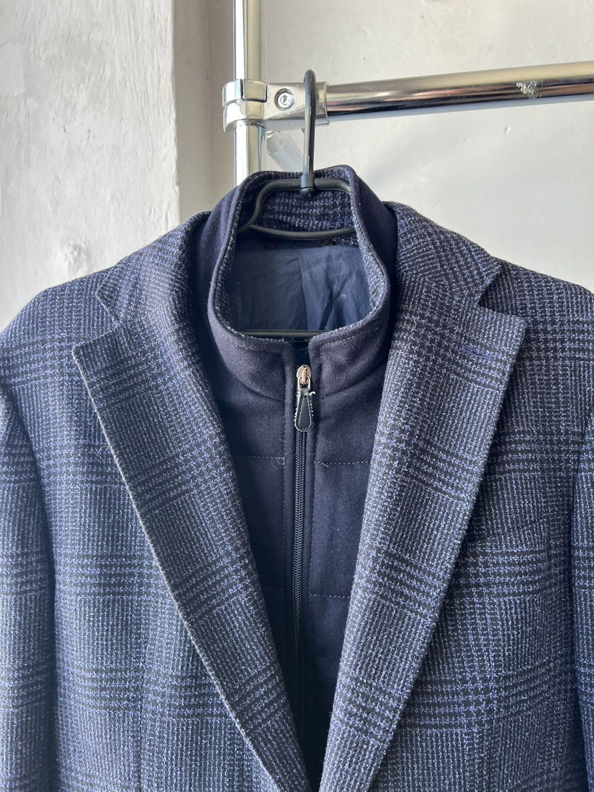 L.B.M. 1911 L.B.M 1911 TAILORED LIMITED WOOL BLAZER HYBRID COAT JACKET Size 50R - 7 Thumbnail