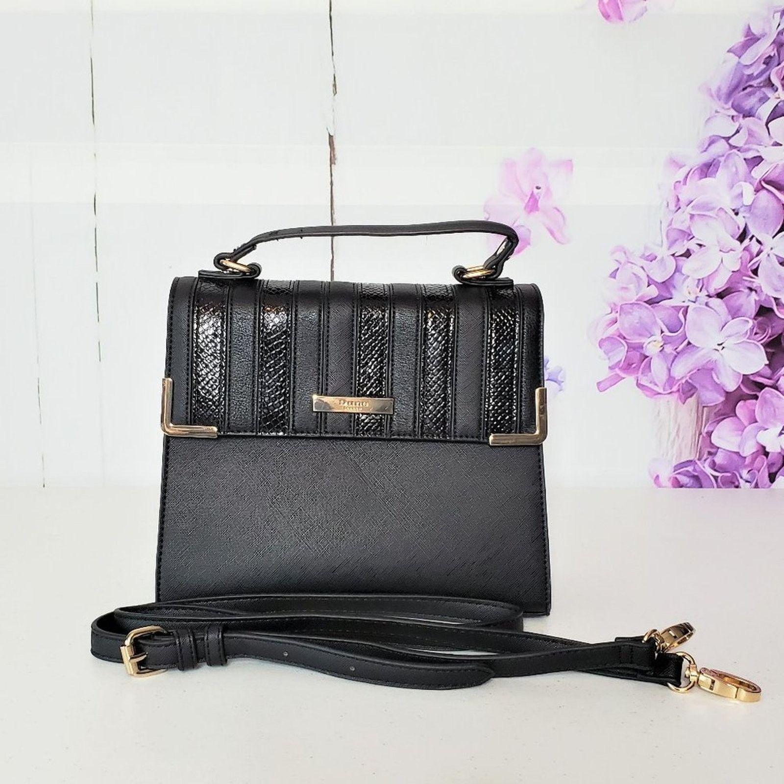 Dune London Dune London Embossed Patent Vegan Leather Crossbody Bag Size ONE SIZE - 1 Thumbnail