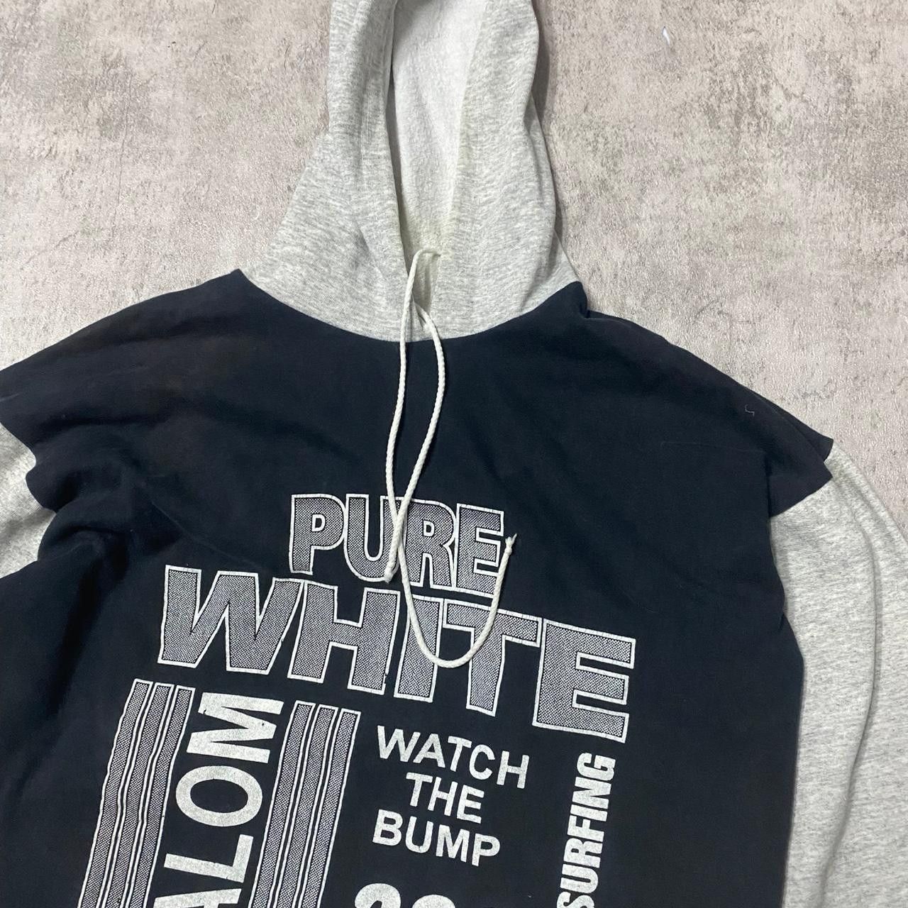 Other Grey and black cropped hoodie with a unique design Size US XL / EU 56 / 4 - 2 Thumbnail