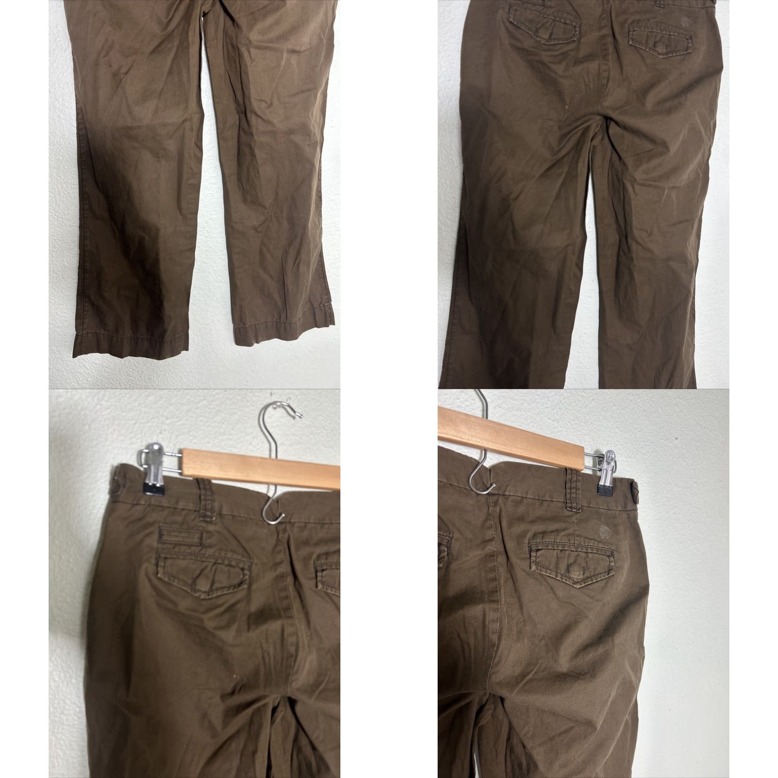 J.Crew J Crew Womens Chino Classic Twill Brown Pants Wide Leg 30x2 Size 2 Regular Size 26" / US 2 / IT 38 - 8 Thumbnail