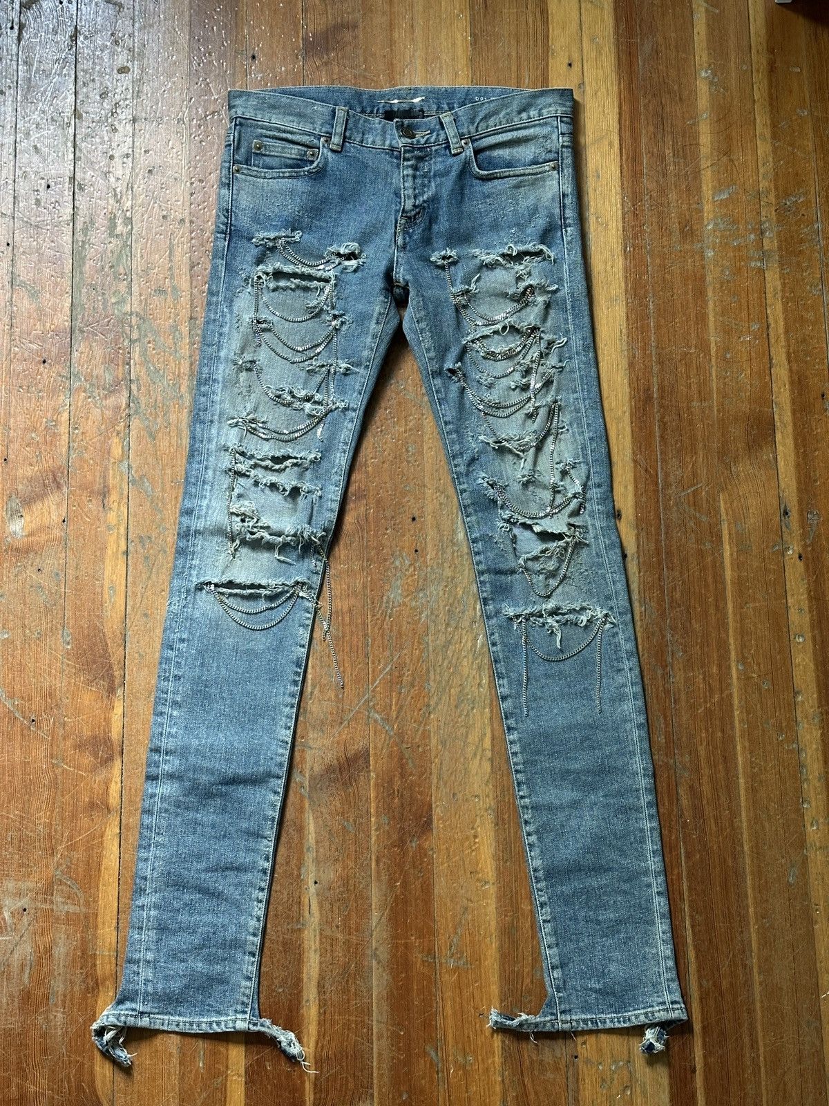 Saint Laurent Paris Saint laurent fw13 chain denim Size US 27 - 1 Thumbnail