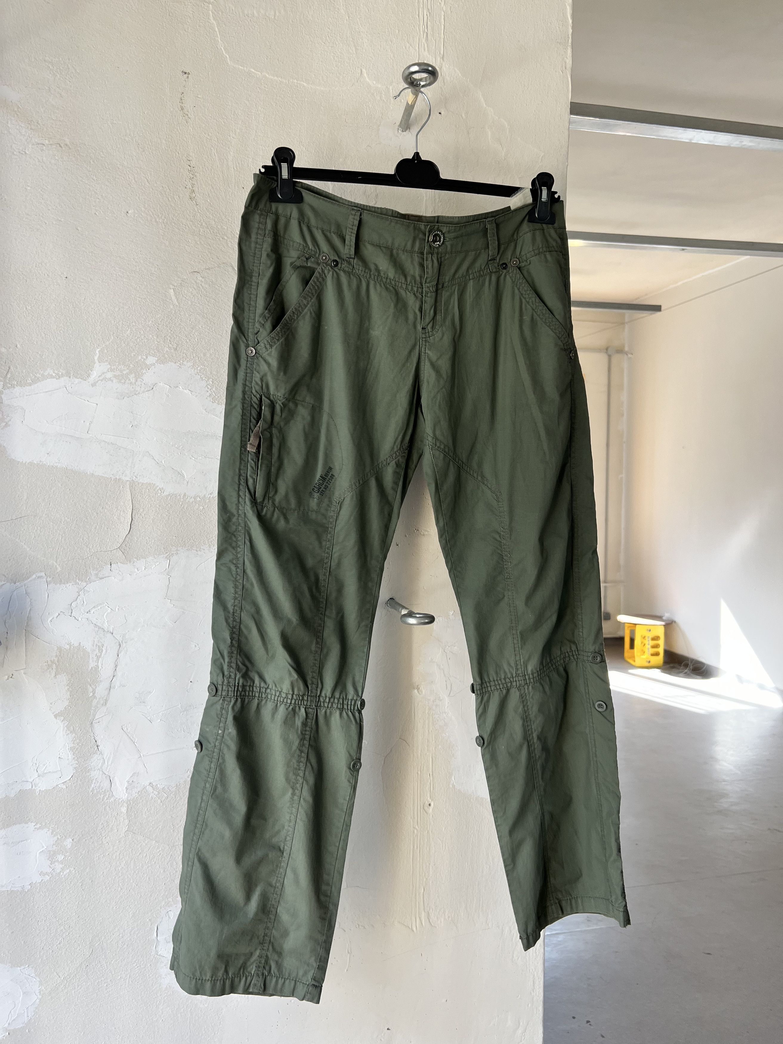 Pedro Garcia Garcia Vintage Nylon Khaki Cargo Pants Size 34" / US 12 / IT 48 - 1 Thumbnail
