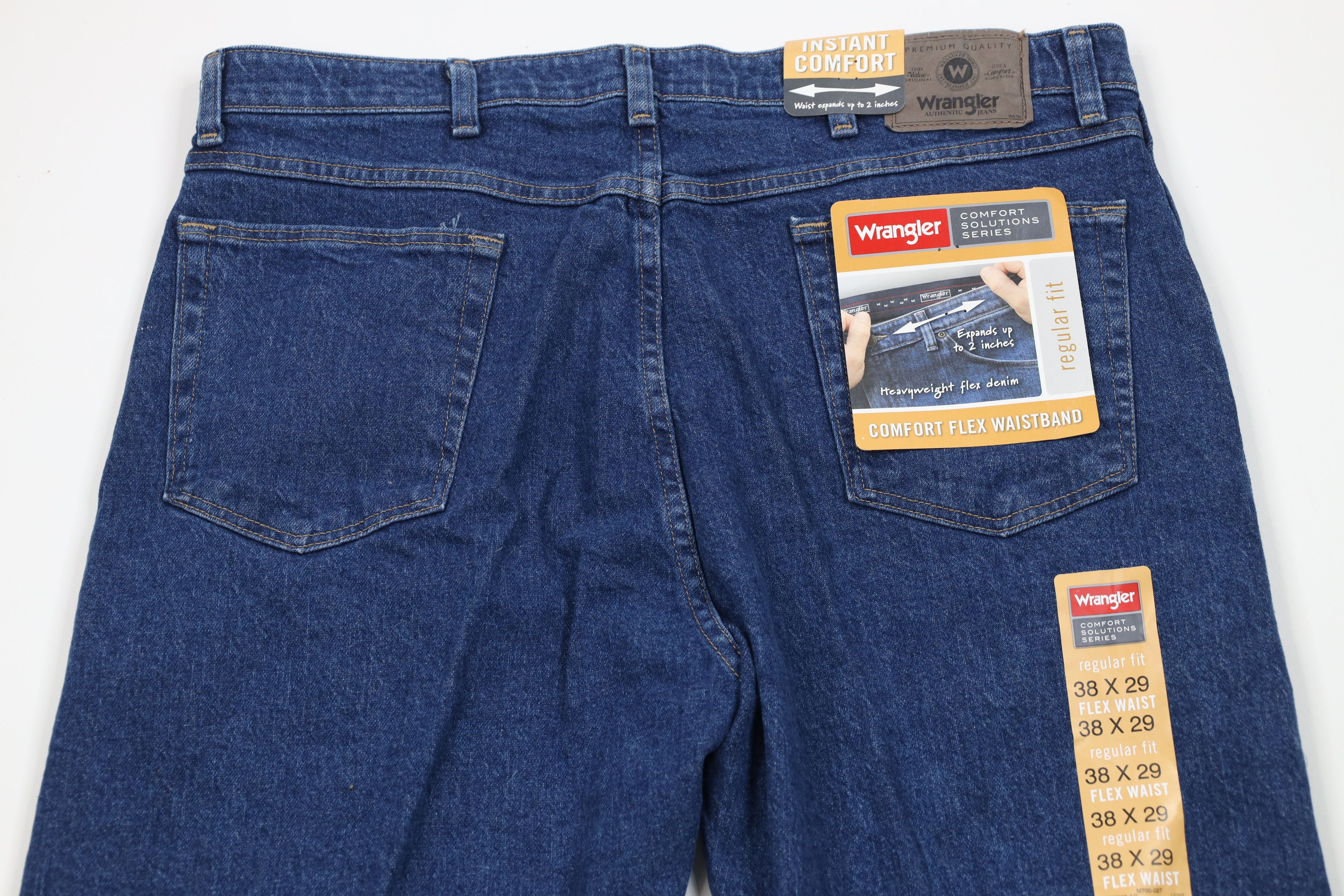 Wrangler Deadstock Vintage Y2K Wrangler Fit Stretch Denim Jeans Blue Size US 38 / EU 54 - 10 Thumbnail