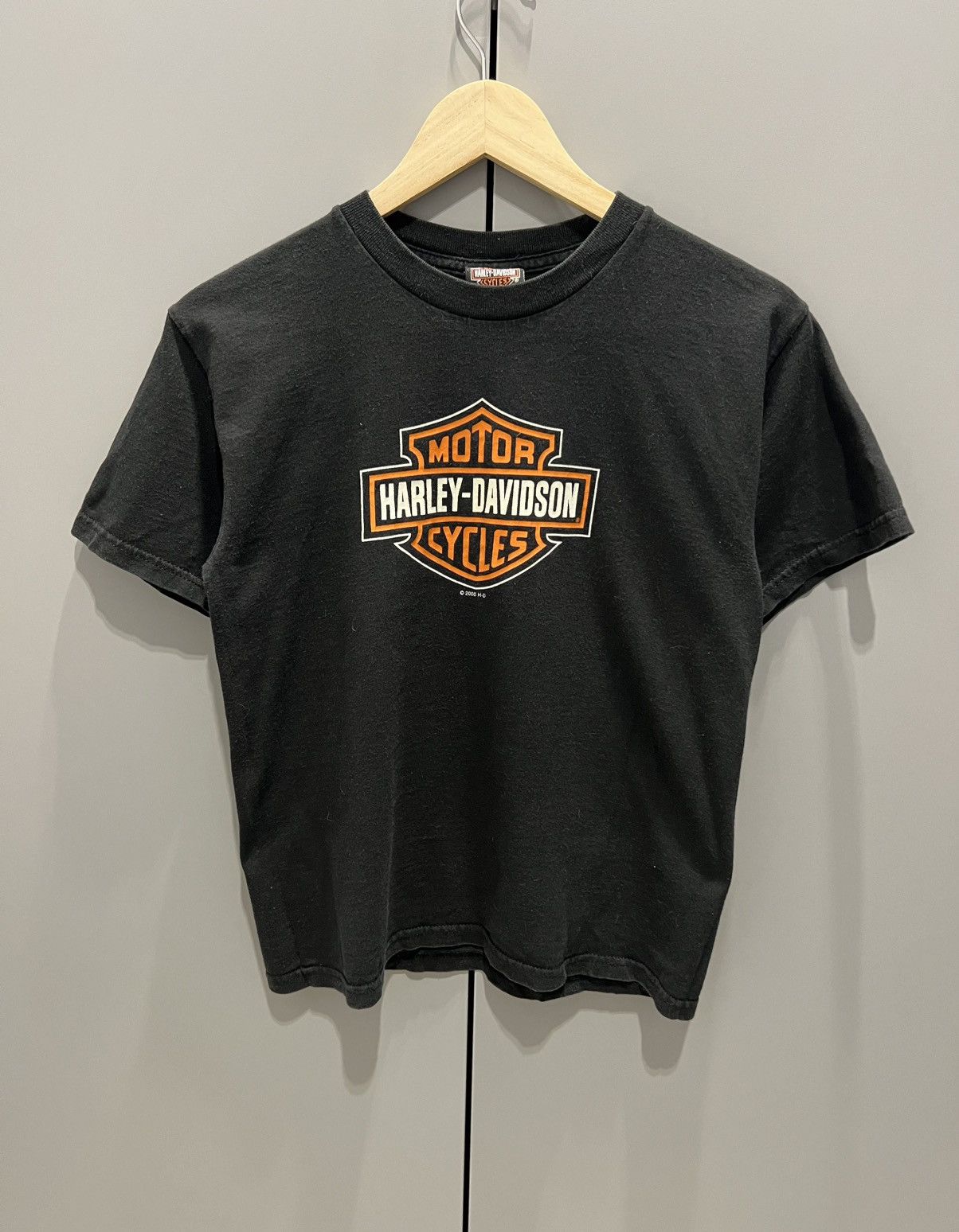 Harley Davidson Vintage Harley Davidson 2000 Usa Solid T-Shirt Men's Black Size US S / EU 44-46 / 1 - 9 Thumbnail
