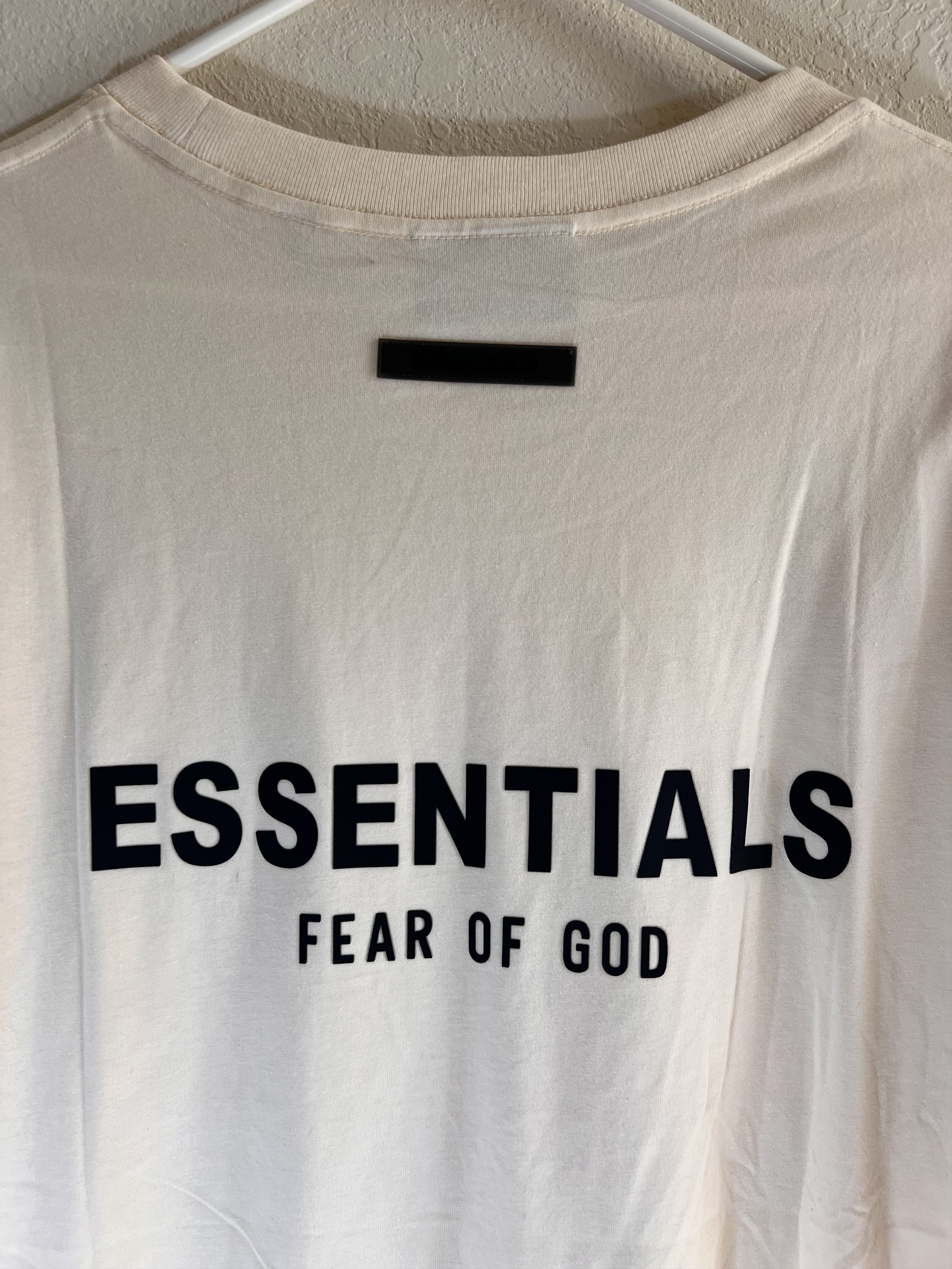 Fear of God FEAR OF GOD ESSENTIALS Cream Tee T-Shirt Medium | Grailed