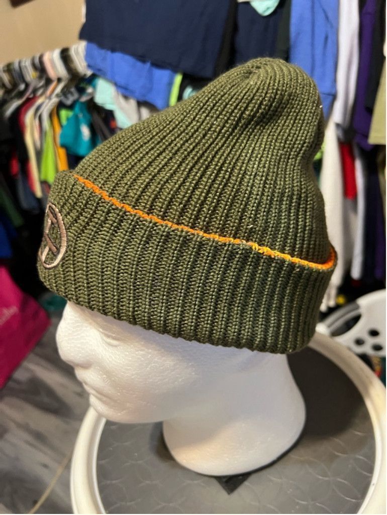 Other Unisex Unbranded Beanie Hat One Size Green Orange Size ONE SIZE - 4 Thumbnail