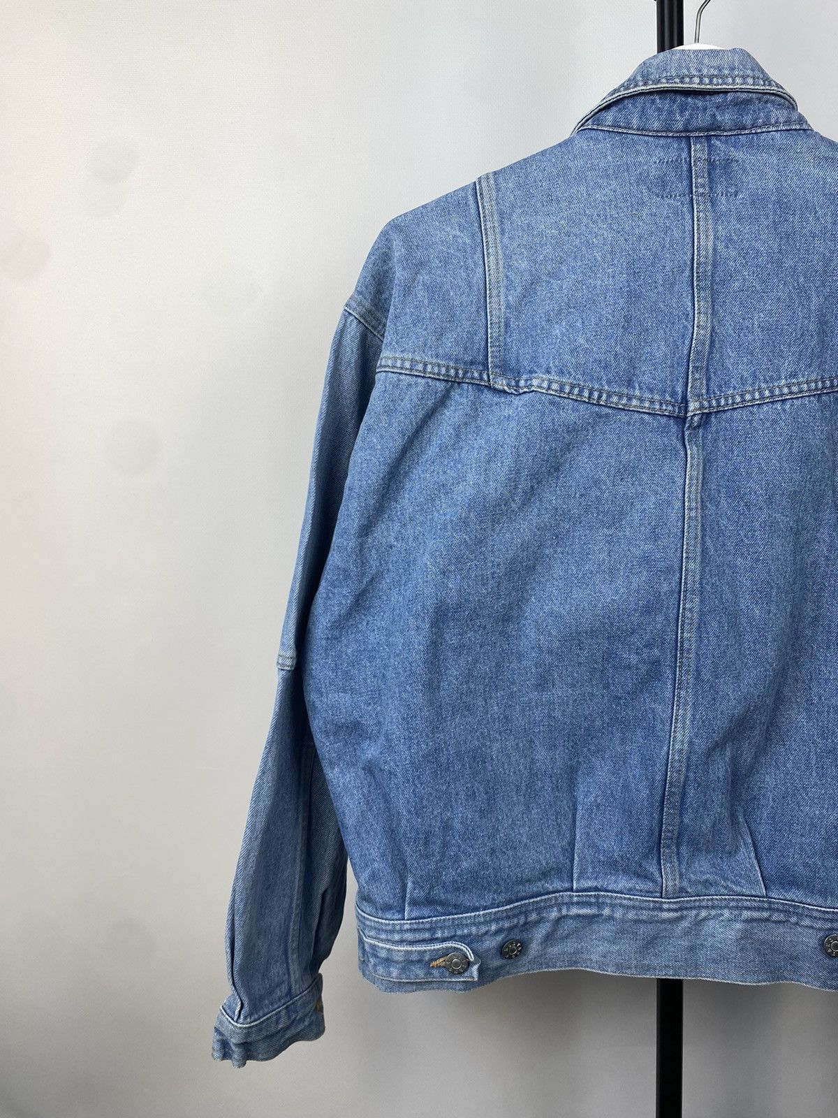 Mustang × Vintage Vintage 1990s Mustang Patchwork Wash Denim Jacket Size US M / EU 48-50 / 2 - 9 Thumbnail