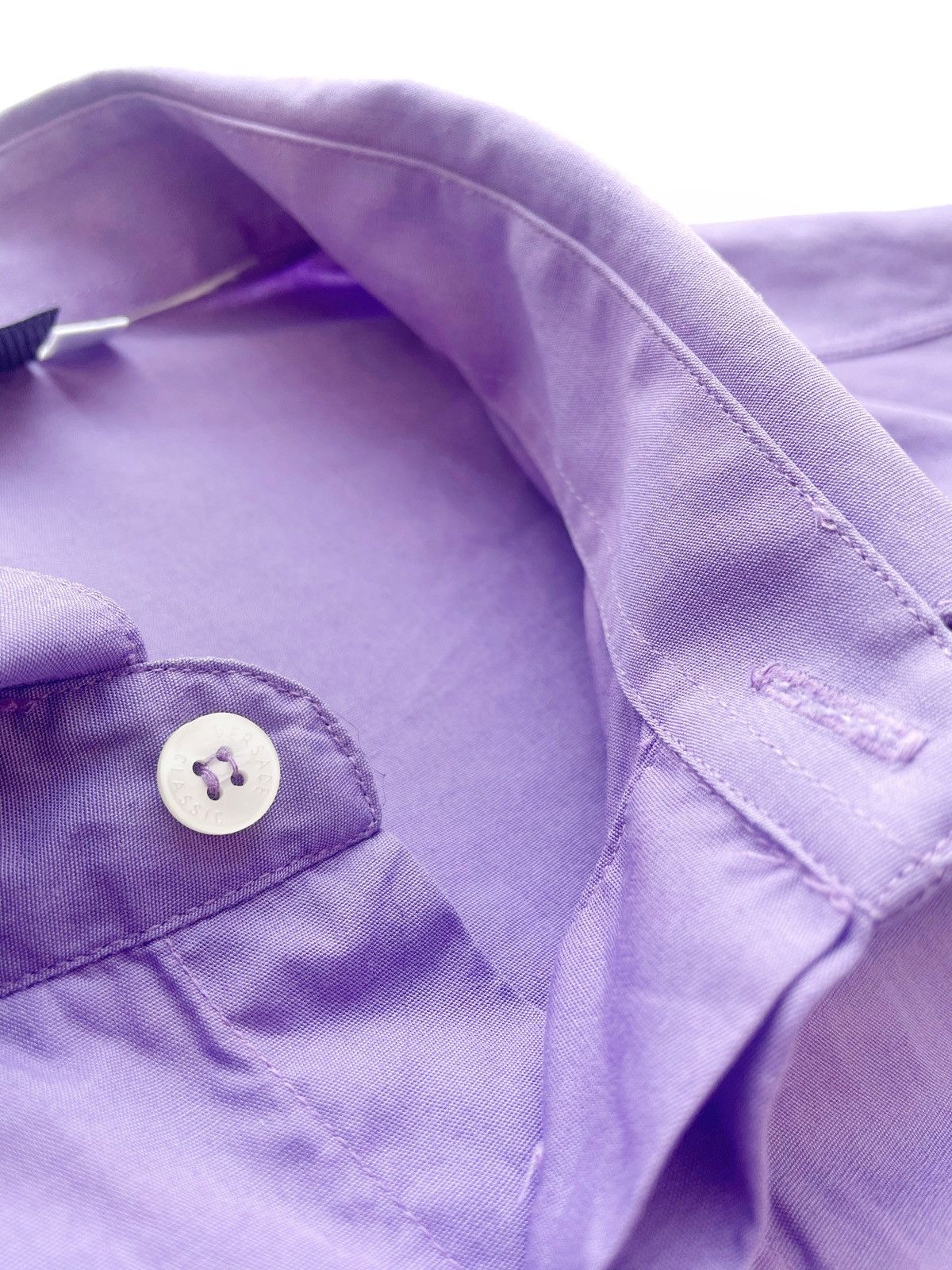 Versace Versace Classic V2 Purple Men Shirt Size 17/43 L-XL Size US L / EU 52-54 / 3 - 7 Thumbnail