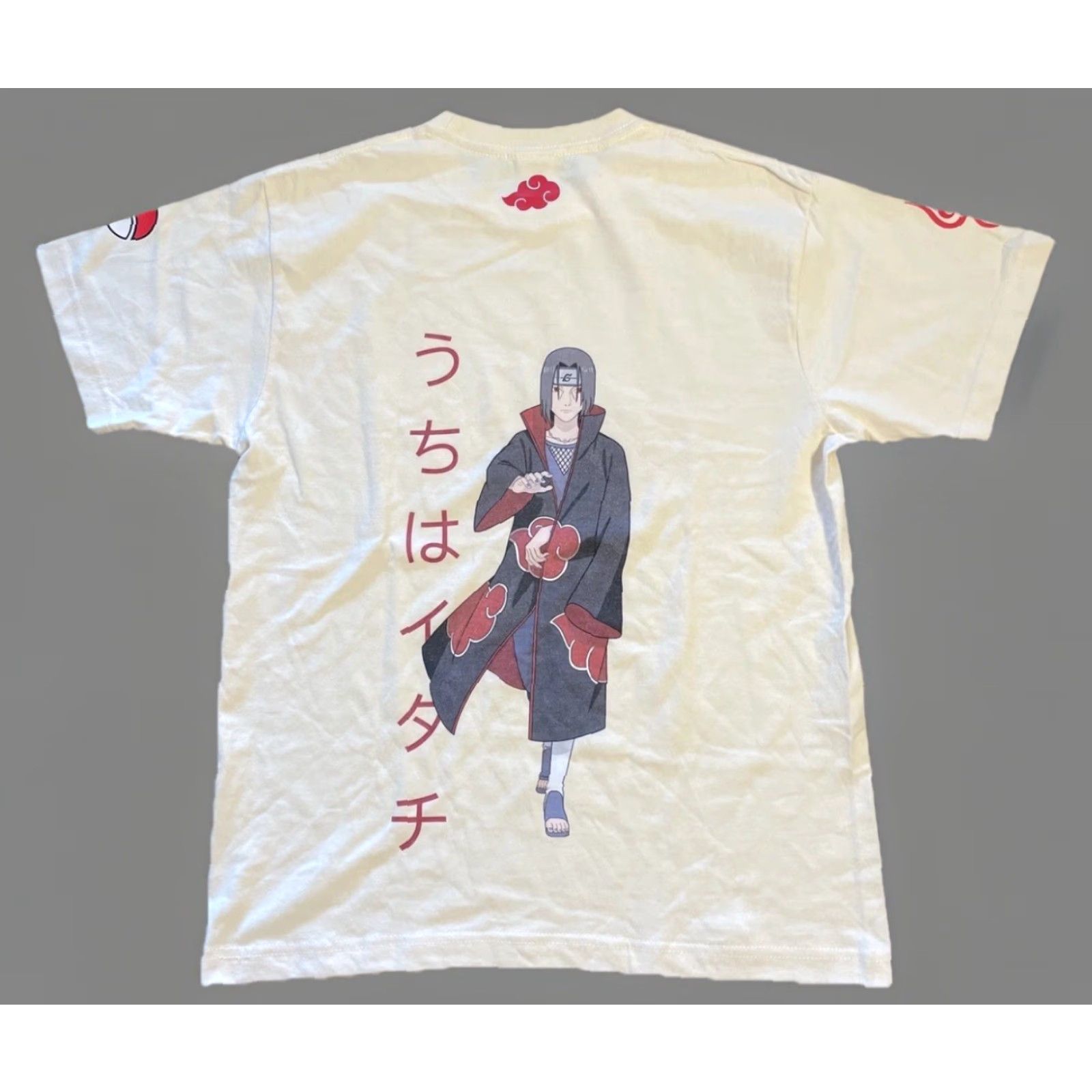 Doublet VINTAGE Itachi Uchiha Naruto Anime Double-Sided T-Shirt Small Cream Men S Boots Theme Anime Womens/Mens Size US S / EU 44-46 / 1 - 2 Thumbnail