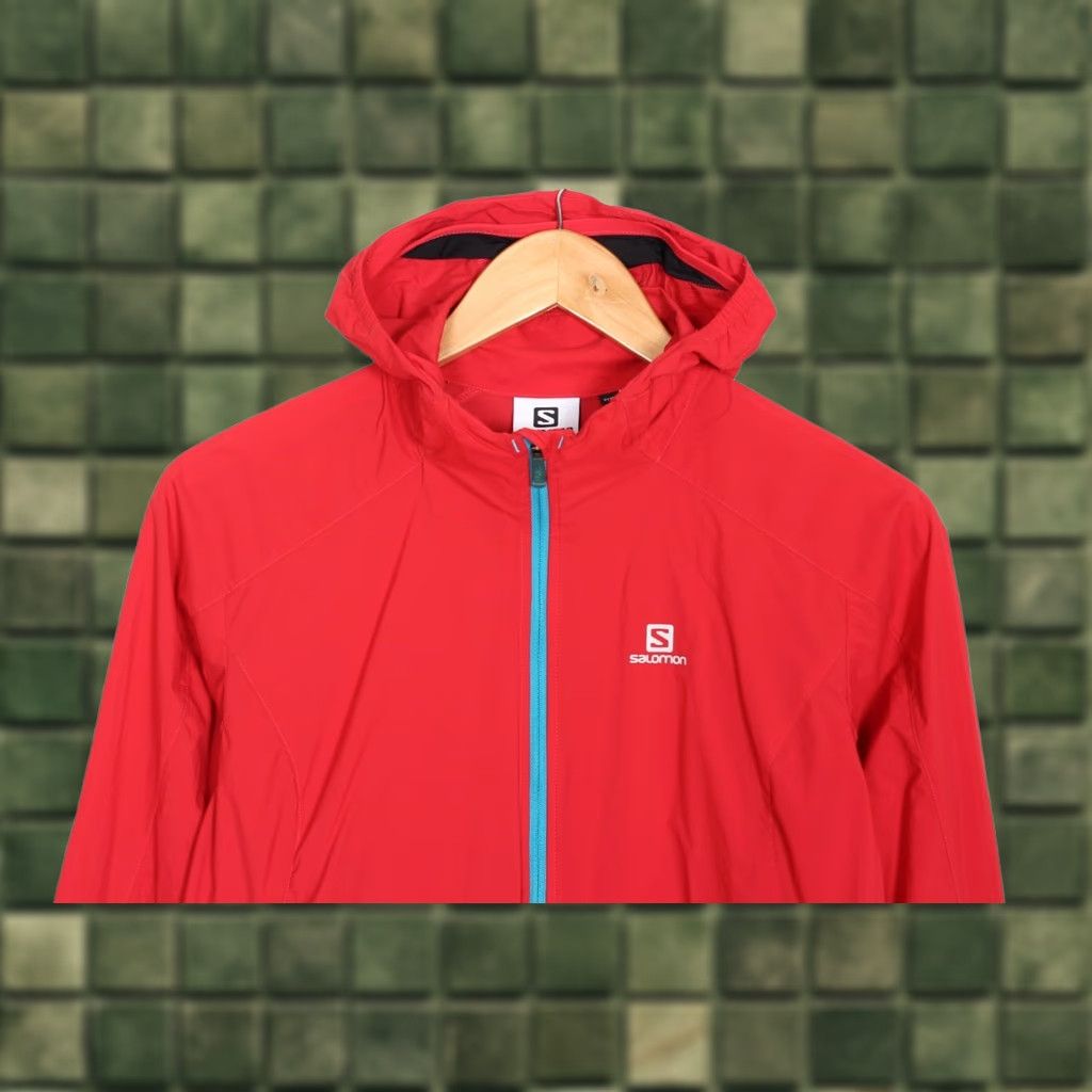 Salomon Salomon Clima Wind Hooded Lightweight Jacket Women M Windbreaker Red Jacket Size M / US 6-8 / IT 42-44 - 1 Thumbnail