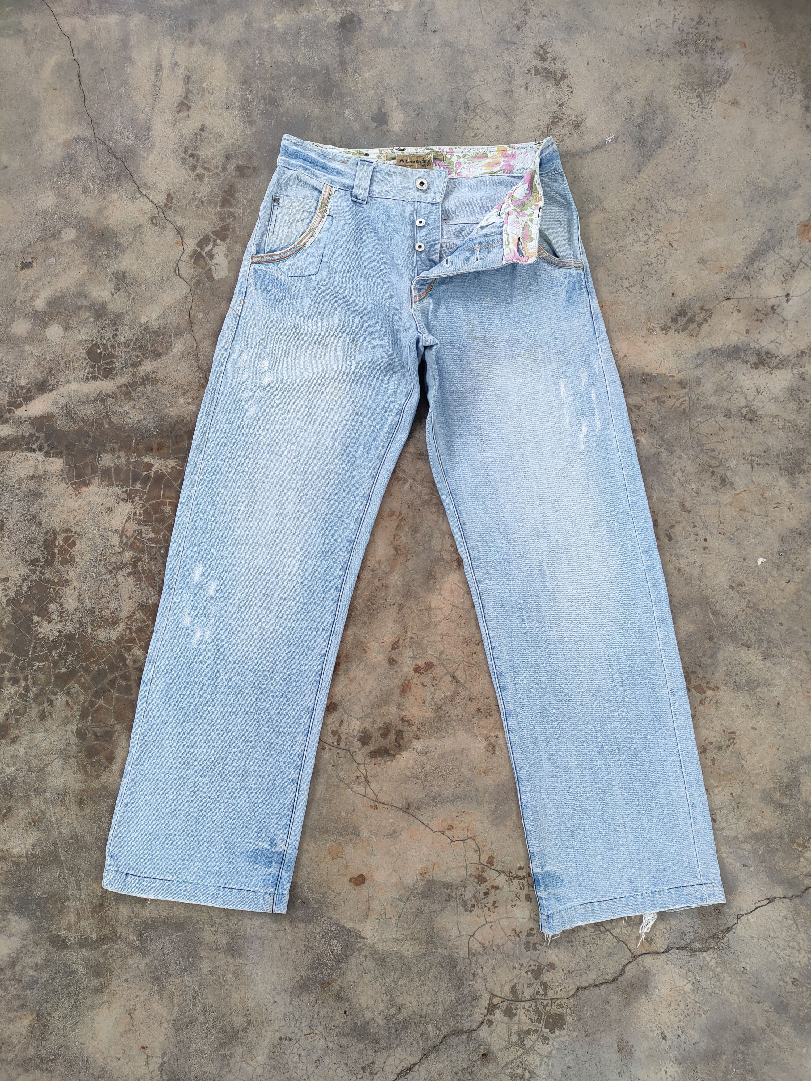 Japanese Brand VINTAGE JAPANESE ALCOTT ART FADED JEANS PANTS Size US 32 / EU 48 - 2 Thumbnail