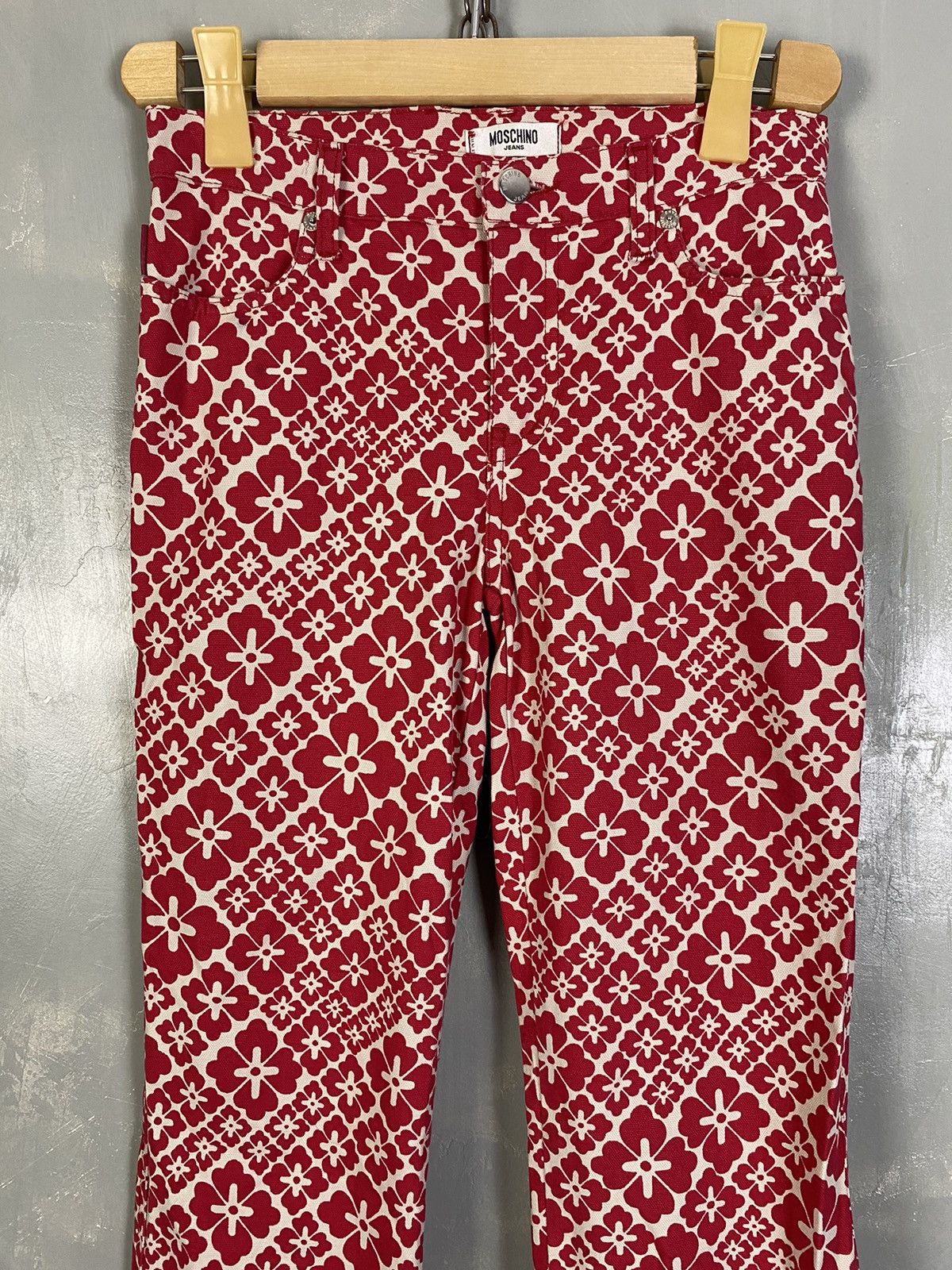 Moschino Moschino Printed Flared Pants Size 26" / US 2 / IT 38 - 2 Thumbnail