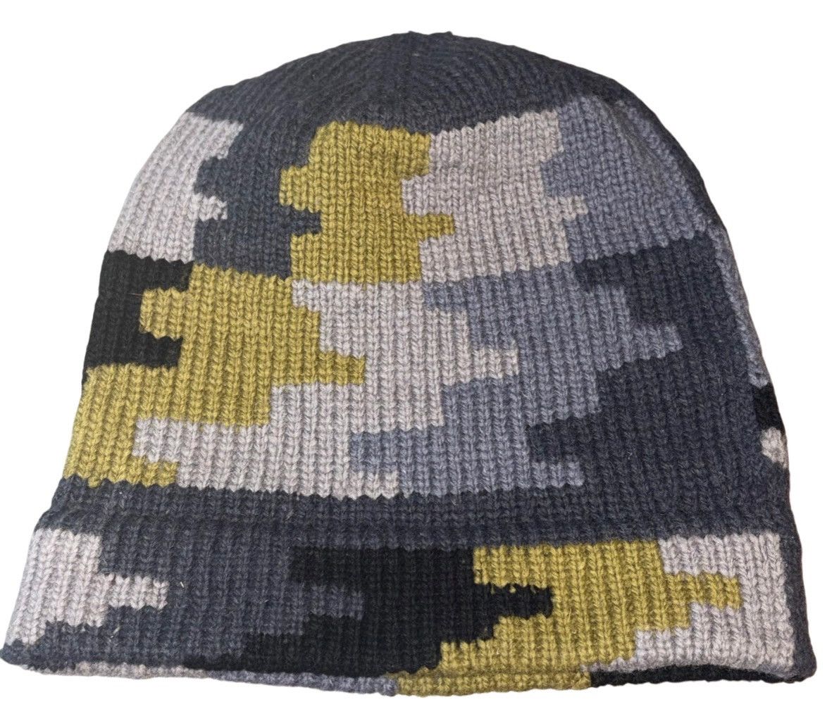 Vintage Vintage Luxury “Damoflage” Pixelated Wool Beanie Size ONE SIZE - 3 Thumbnail