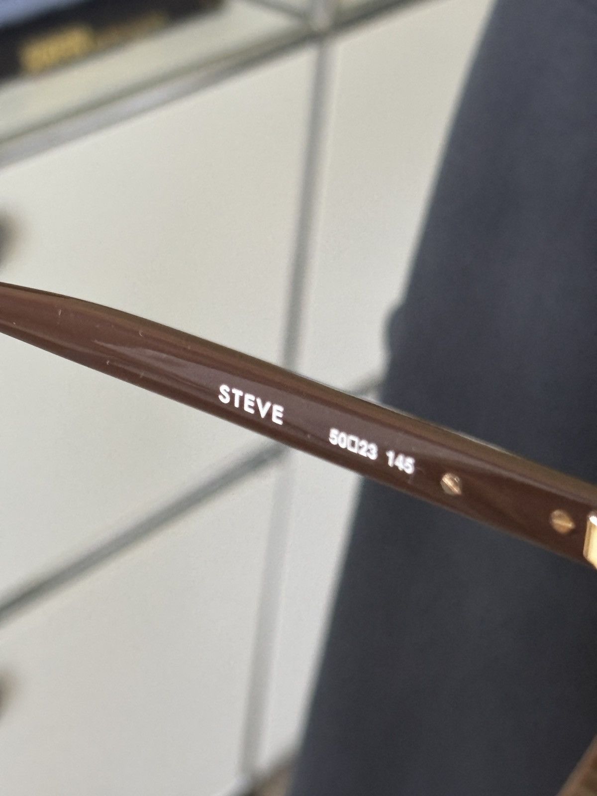 Rhude RHUDE | MOCHA BROWN STEVE FRAMES SUNGLASSES Size ONE SIZE - 18 Thumbnail