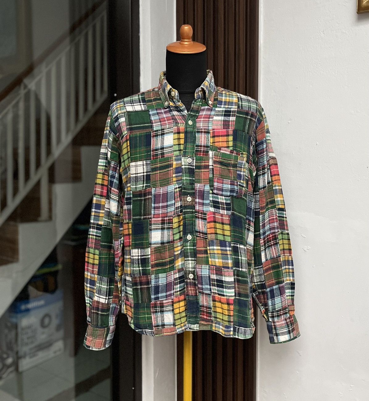 Japanese Brand The Sharkey's Gallery Patchwork Button Ups Shirt Size US M / EU 48-50 / 2 - 2 Thumbnail