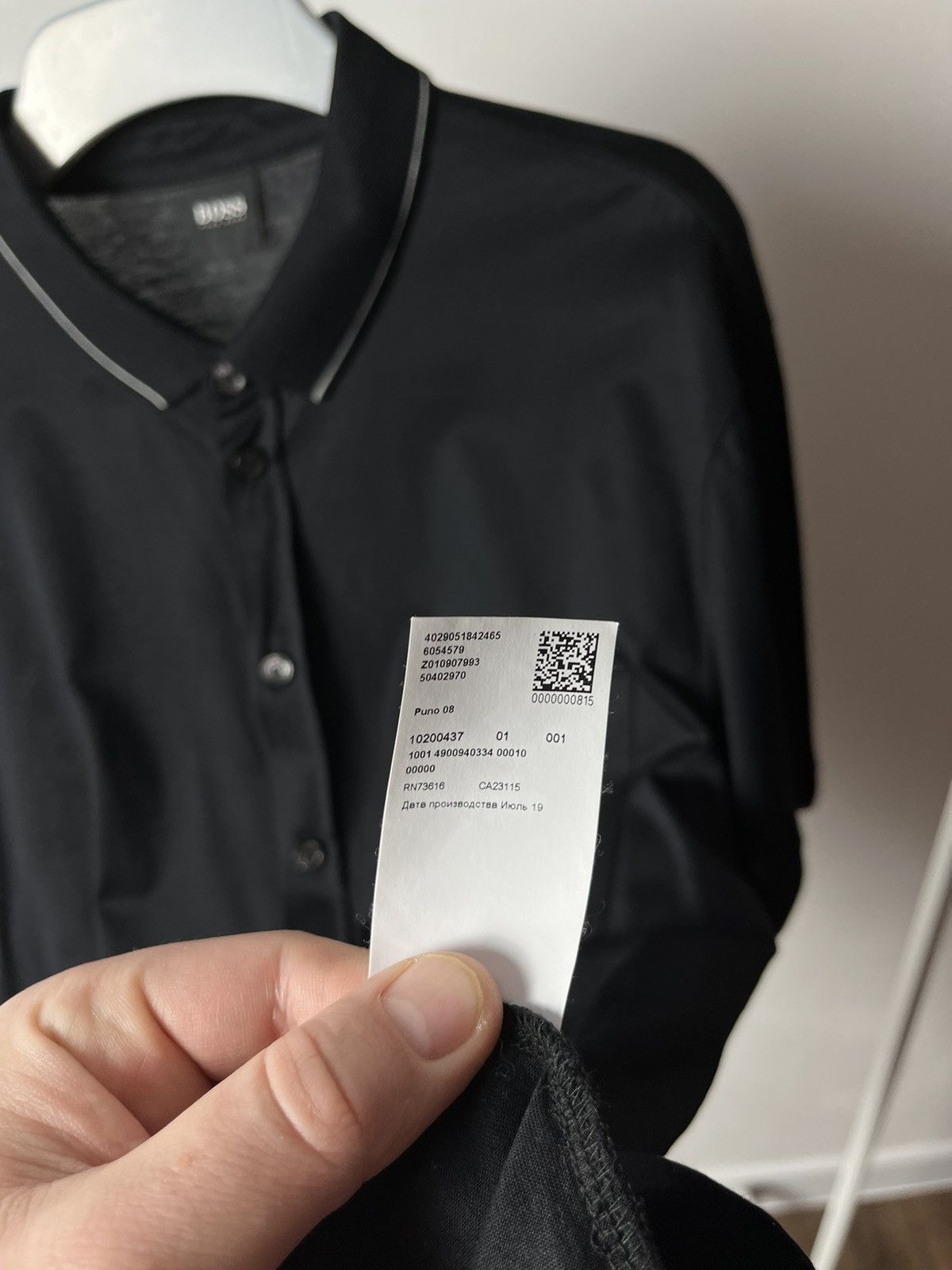 Hugo Boss Hugo Boss Men’s classic Button up Polo T Shirt tee Size US L / EU 52-54 / 3 - 8 Thumbnail