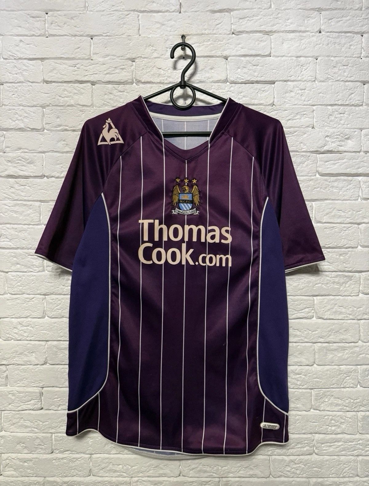 Le Coq Sportif Vintage Le Coq Sportif Manchester City 07/08 Away Jersey Size US M / EU 48-50 / 2 - 1 Thumbnail
