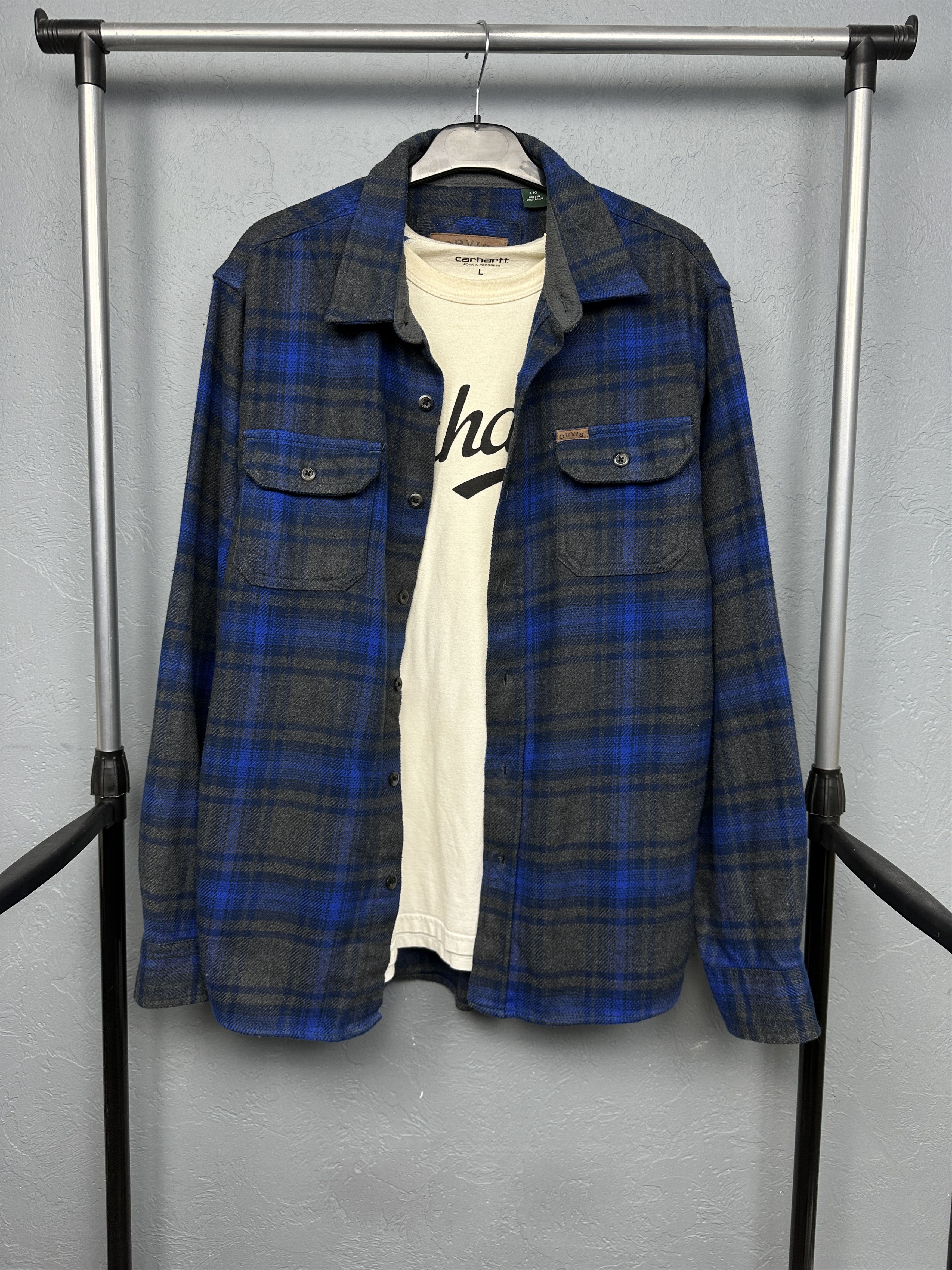 Orvis Orvis Mens Flannel Plaid Shirt Size US L / EU 52-54 / 3 - 1 Thumbnail