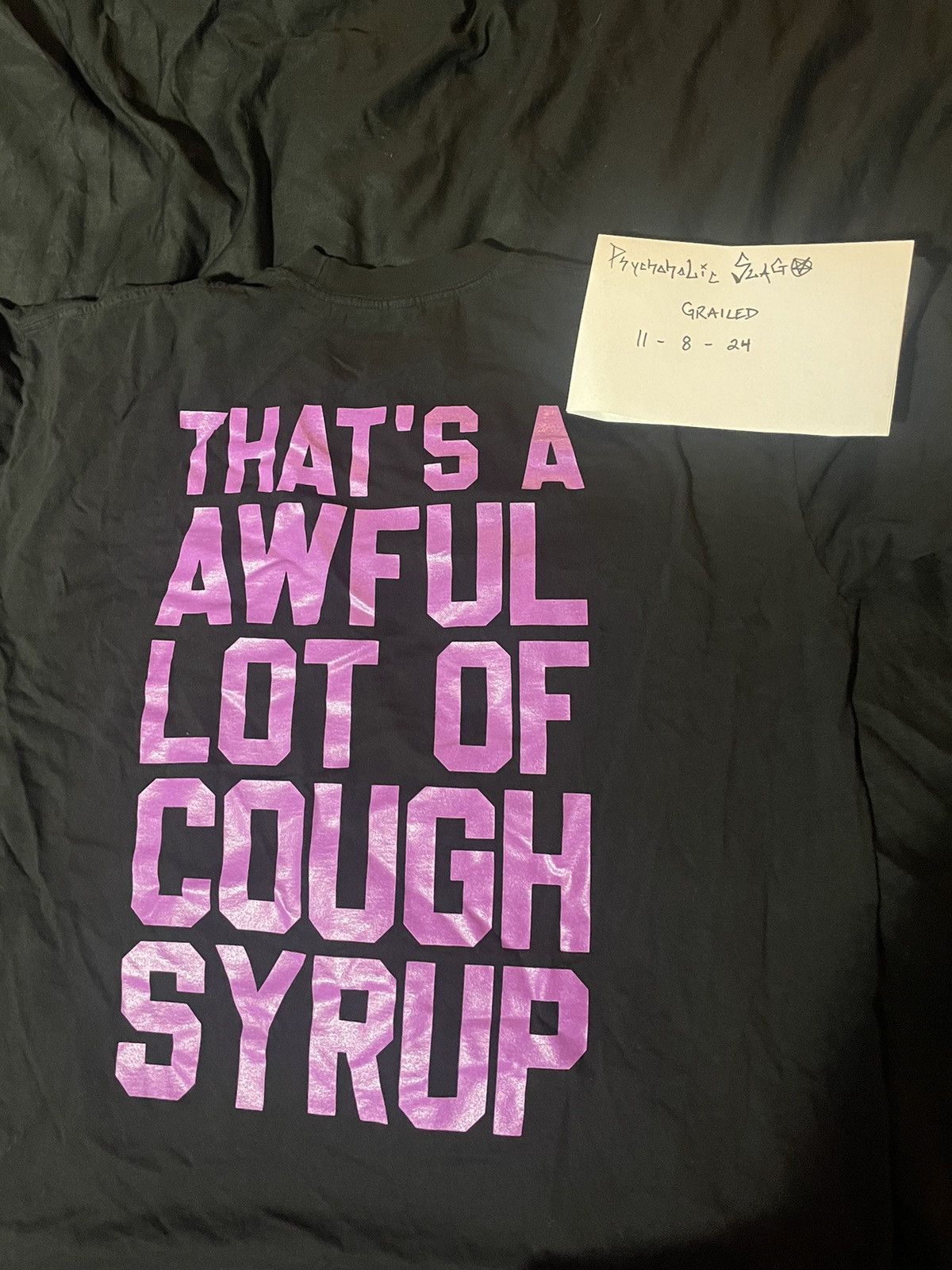 Awful Lot of Cough Syrup Awful lot of cough syrup Halloween Horror Stuff shirt XXL Size US XXL / EU 58 / 5 - 2 Thumbnail