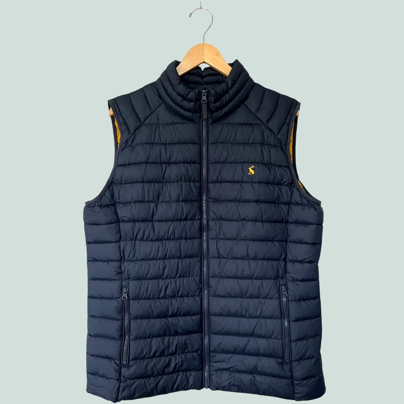 Vintage Joules Vest Go To Gilet Lightweight Puffer Navy Blue Full Zip Size Large Mens Size US L / EU 52-54 / 3 - 1 Thumbnail