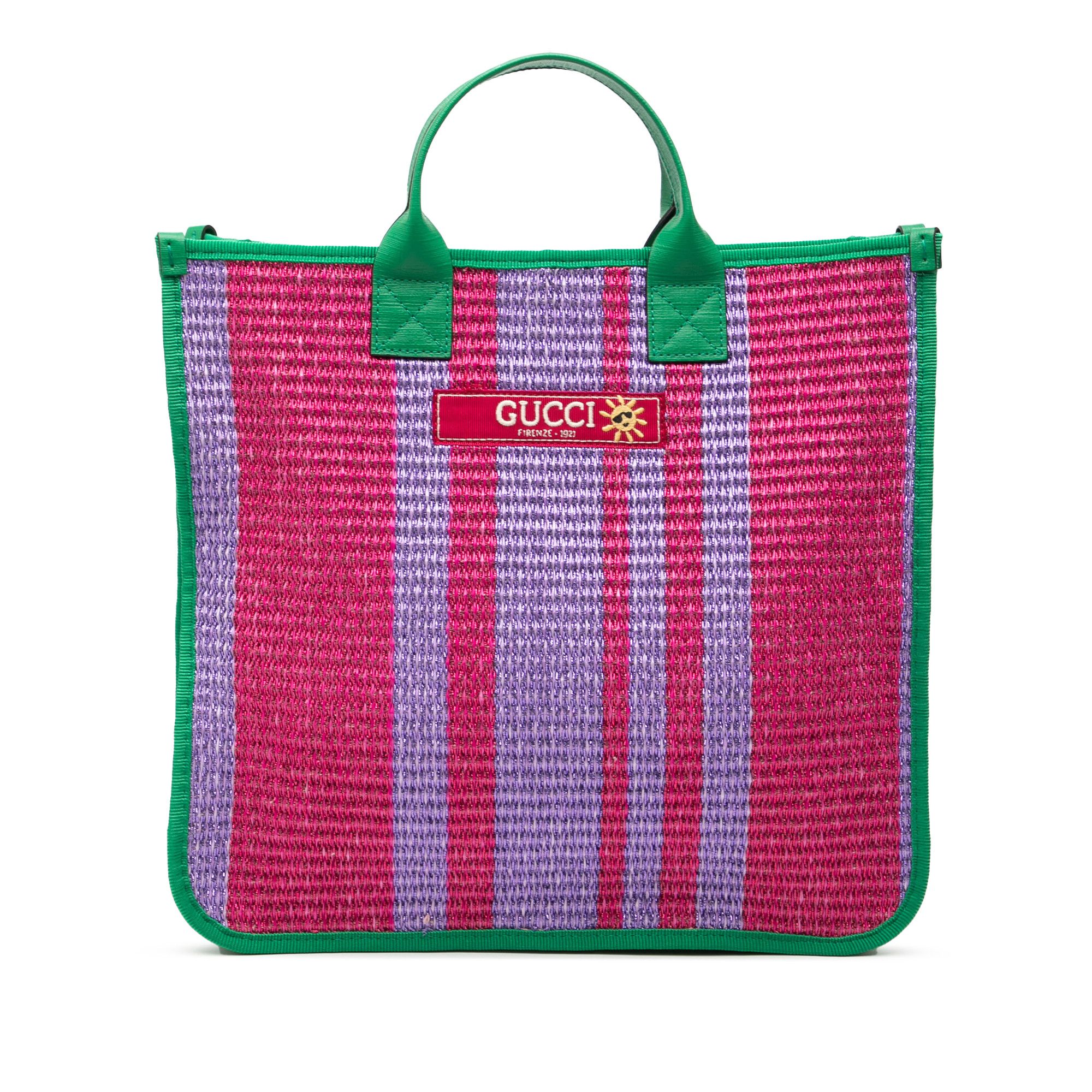 Gucci Gucci Children Woven Canvas Logo Firenze 1921 Tote Size ONE SIZE - 1 Thumbnail