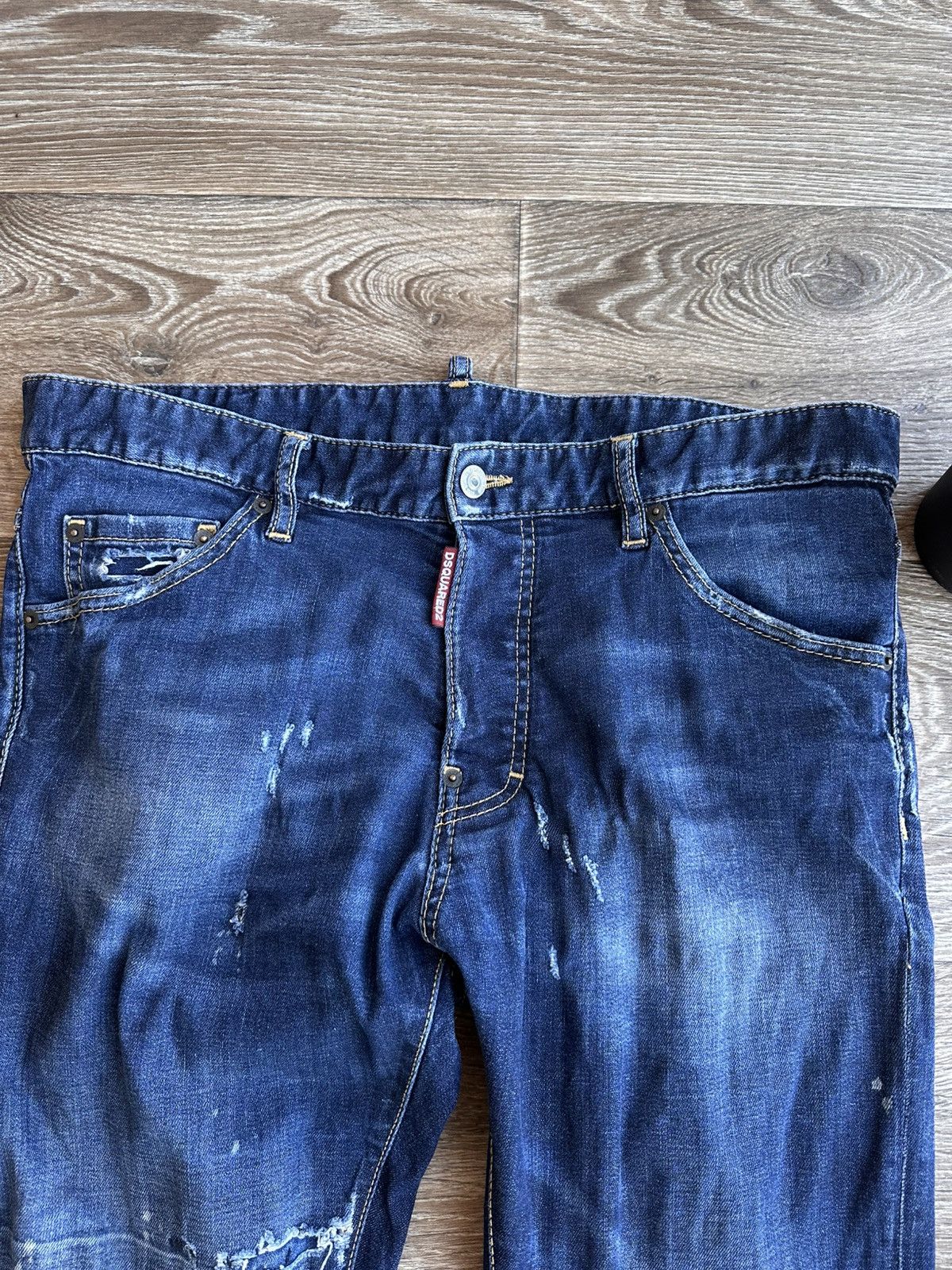 Dsquared2 🔥 Dsquared2 Skinny Distressed Denim Jeans Pants Cool Guy Y2K Size US 34 / EU 50 - 3 Thumbnail