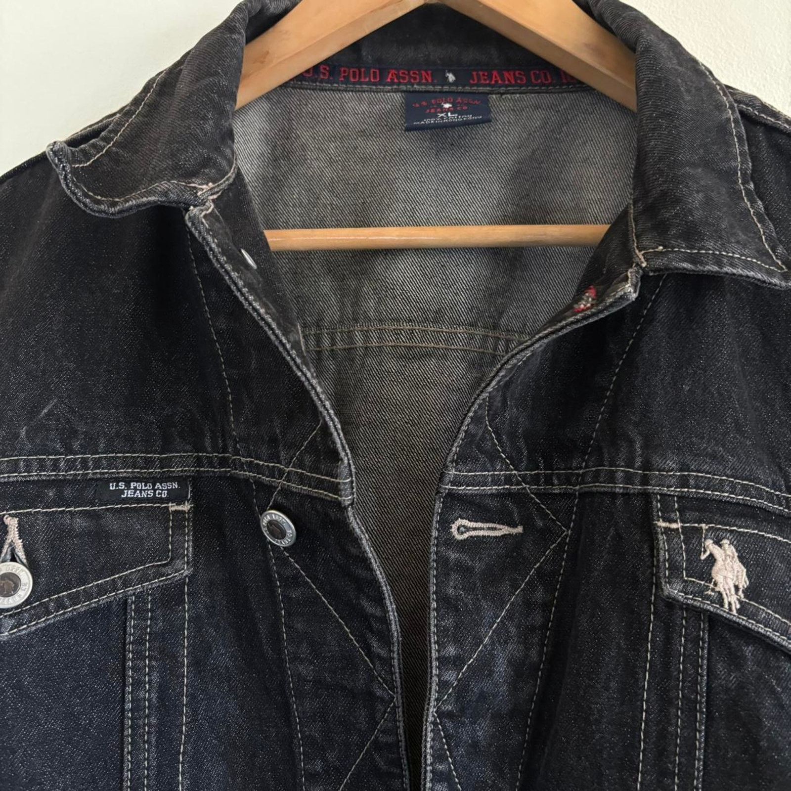 Polo Ralph Lauren Vintage rare polo jeans association faded denim jacket Size US XL / EU 56 / 4 - 3 Thumbnail