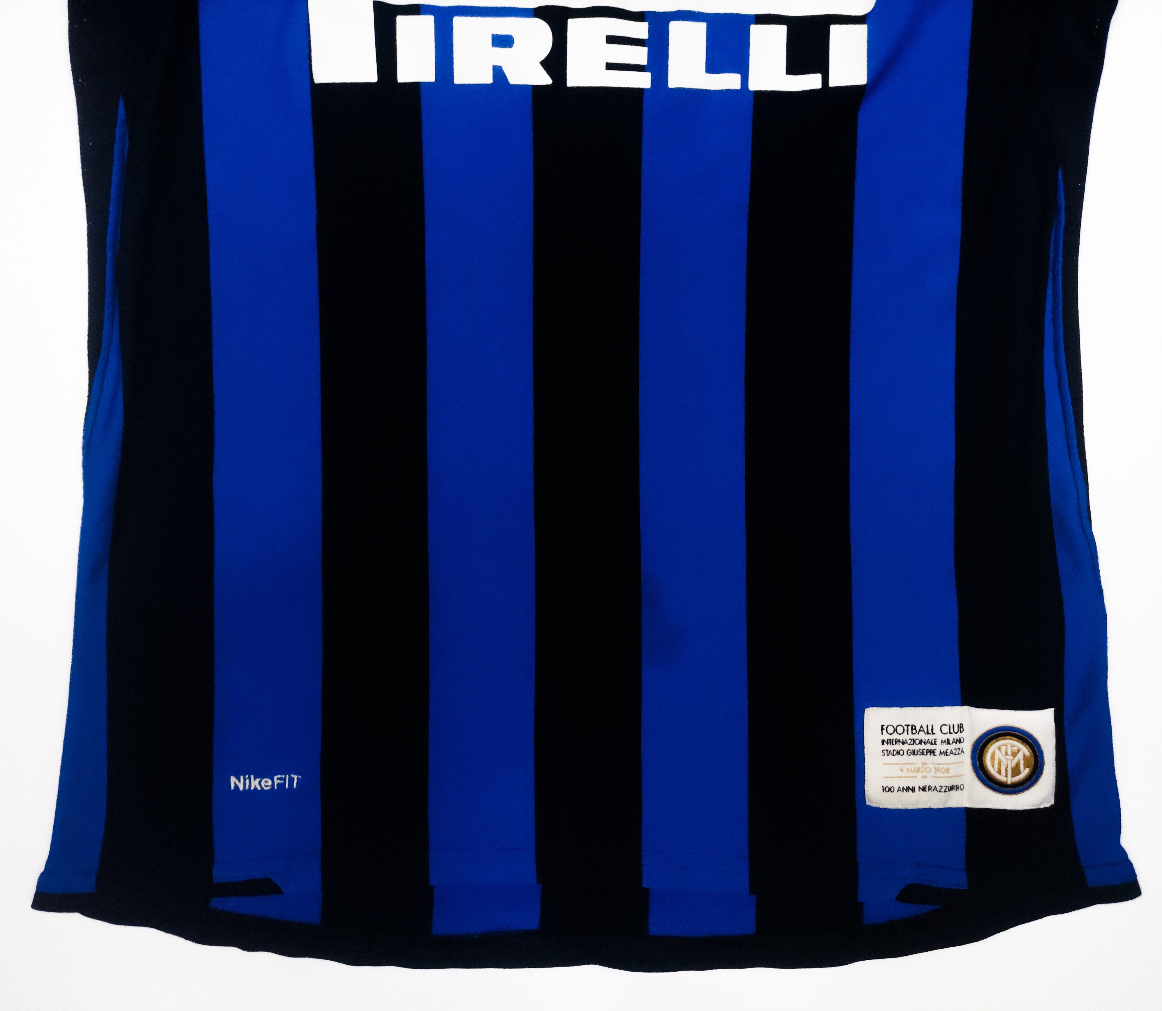 Nike Inter Milan 2007 2008 Nike Home Shirt Kit Jersey Pirelli Size US S / EU 44-46 / 1 - 6 Thumbnail