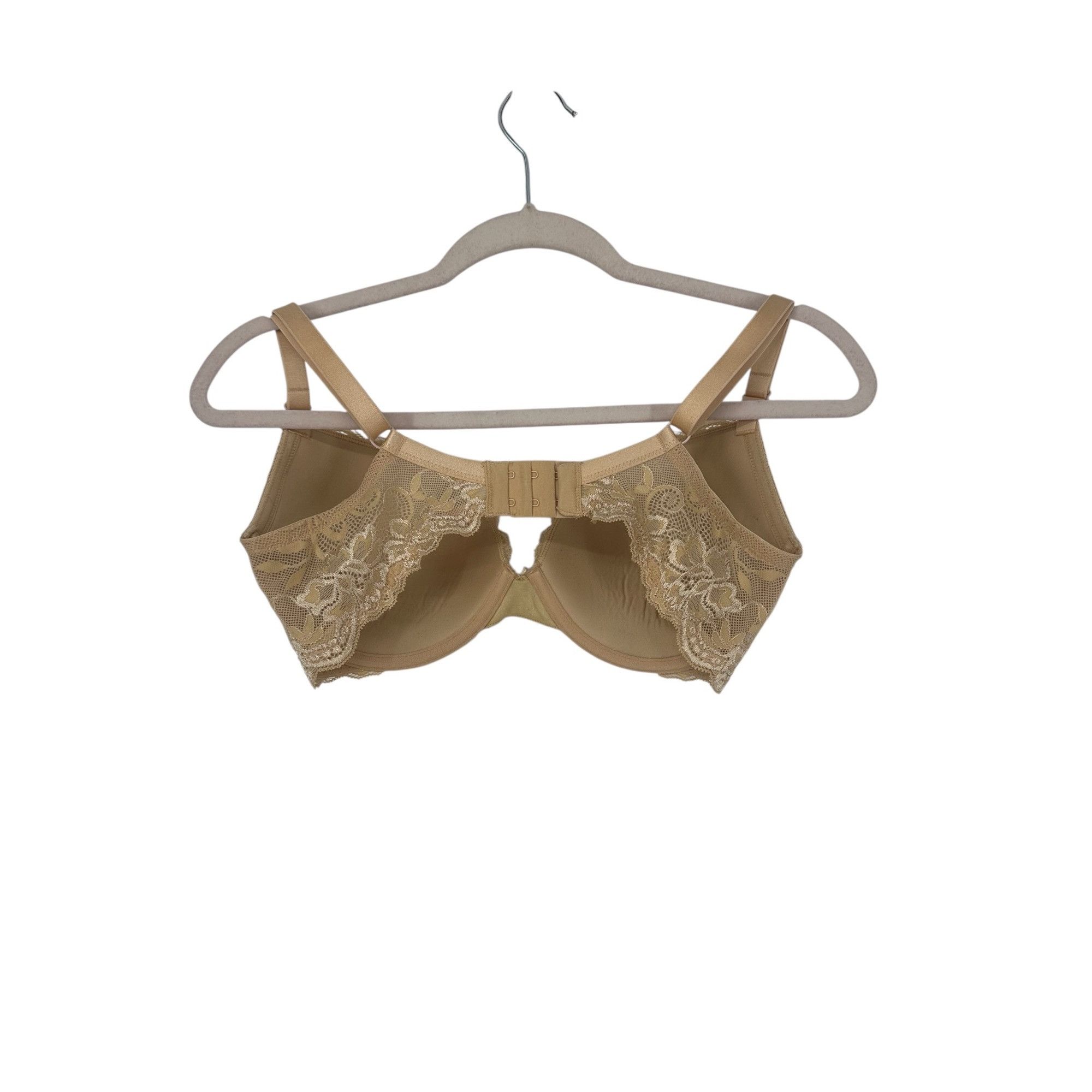 Other Floral Lace Bra - Nude Beige Molded Cups - 34DD Size ONE SIZE - 3 Thumbnail