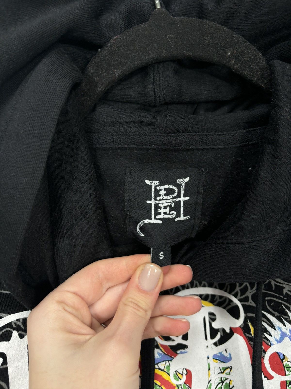 Ed Hardy Ed Hardy Y2K Chinese Dragon Logo NEW Hype Black Hoodie Size US S / EU 44-46 / 1 - 10 Thumbnail