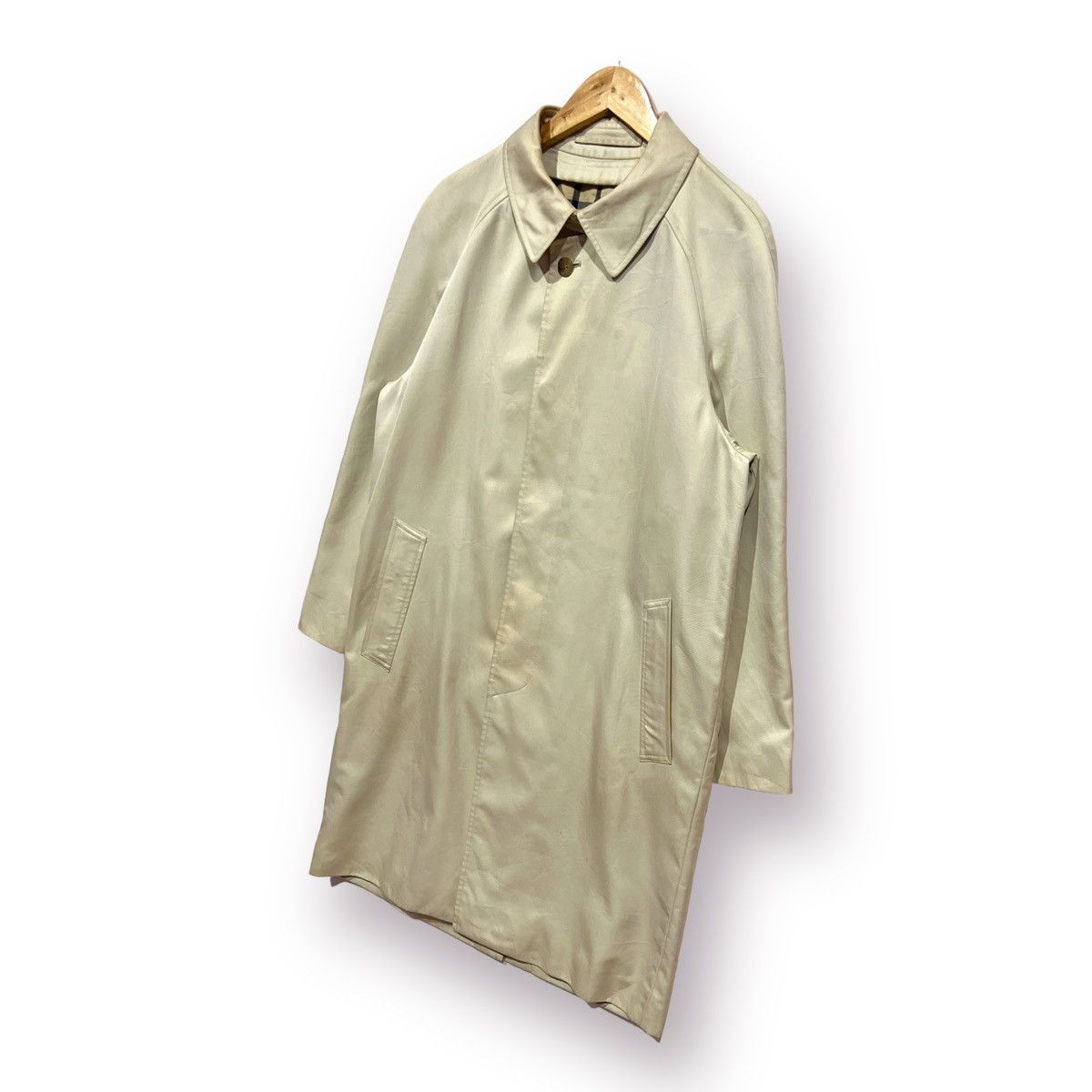 Brooks Brothers 🔥 Brooks Brothers checked long Coat beige Size US M / EU 48-50 / 2 - 2 Thumbnail