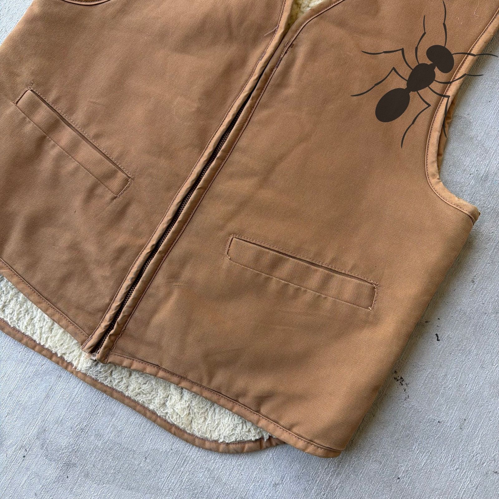 Carhartt × Vintage Carhartt brown Sherpa work wear vest Size US M / EU 48-50 / 2 - 2 Thumbnail