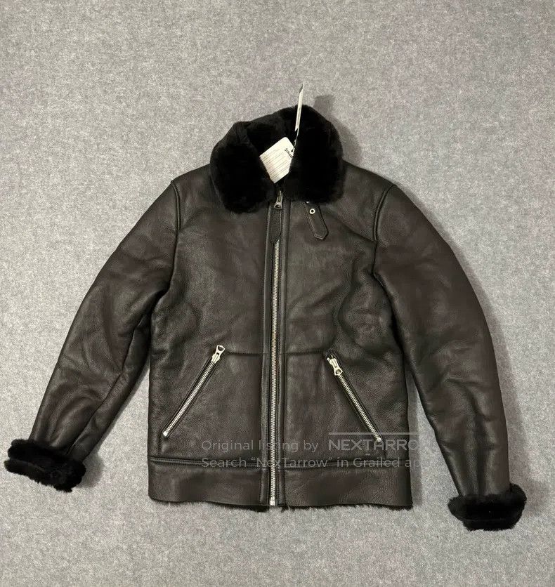 Schott Schott NYC Fur One-Piece Aviator Leather Jacket Size US M / EU 48-50 / 2 - 2 Thumbnail