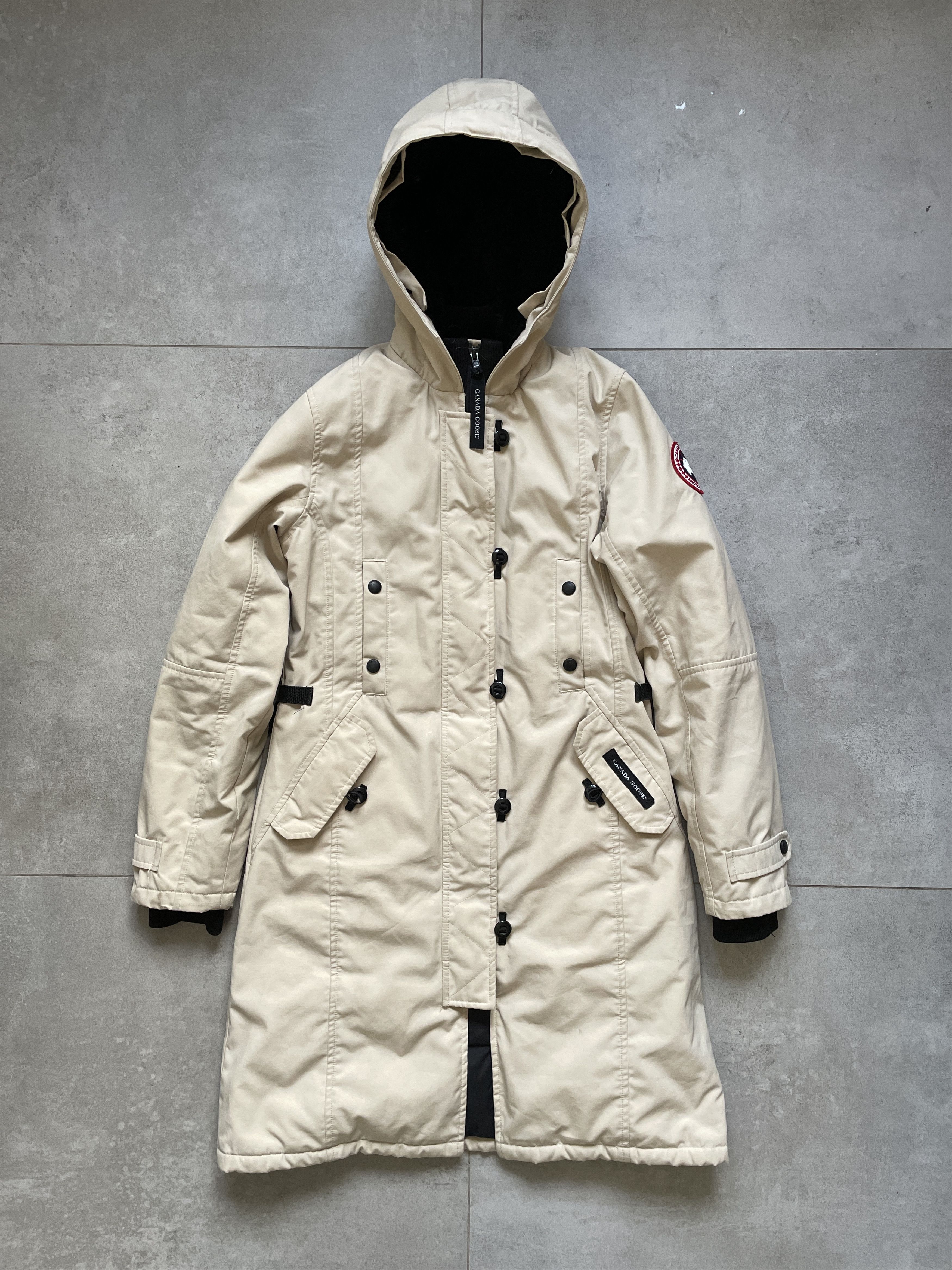 Canada Goose CANADA GOOSE BEIGE KENSINGTON PARKA Size XS / US 0-2 / IT 36-38 - 1 Thumbnail