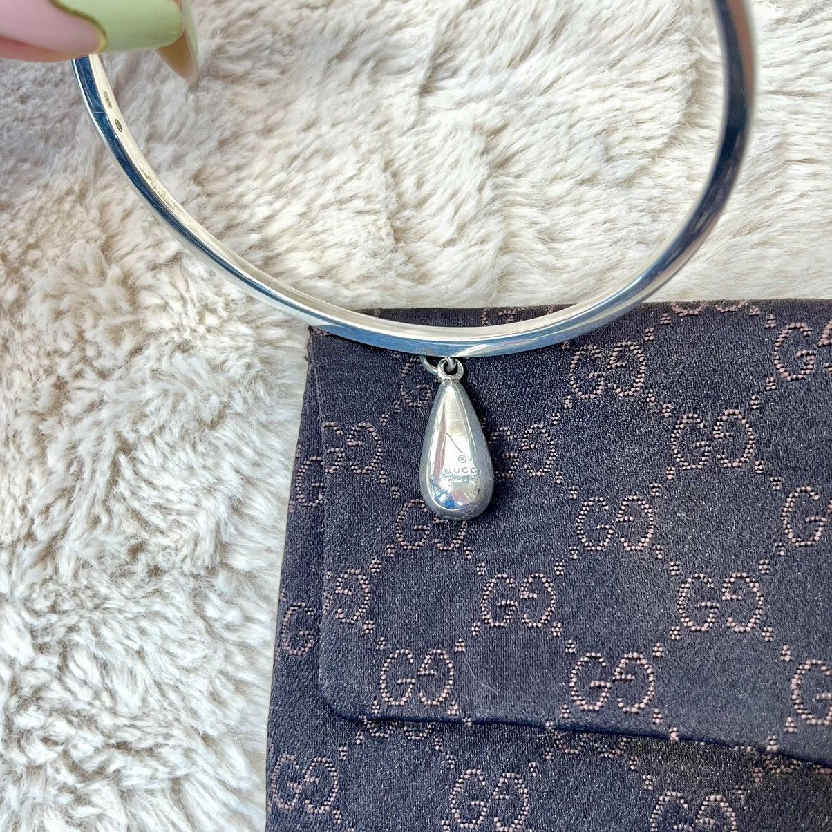 Gucci Gucci Sterling Silver Teardrop Bangle Bracelet Size ONE SIZE - 11 Thumbnail