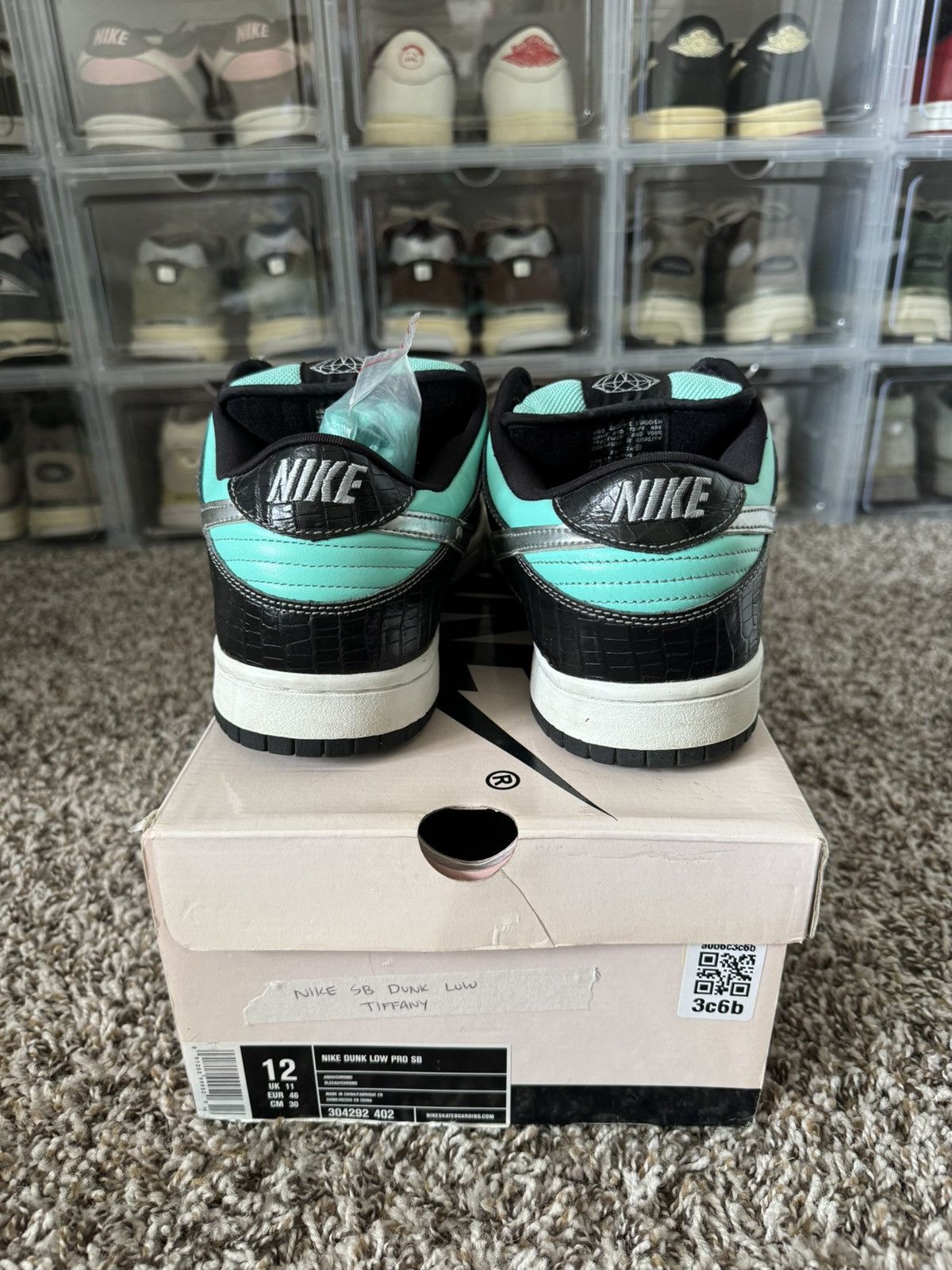 Nike SB Nike SB Dunk Low Pro x Diamond Supply Co. Tiffany Size 12 Size US 12 / EU 45 - 3 Thumbnail