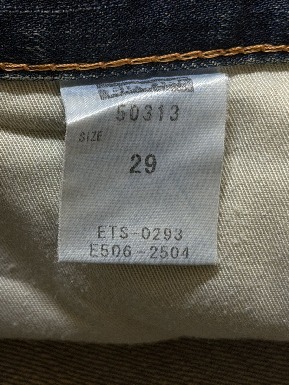 Edwin Vintage 90s Japan Edwin 503 Faded Distress Regular Loose Fit Size US 30 / EU 46 - 7 Thumbnail