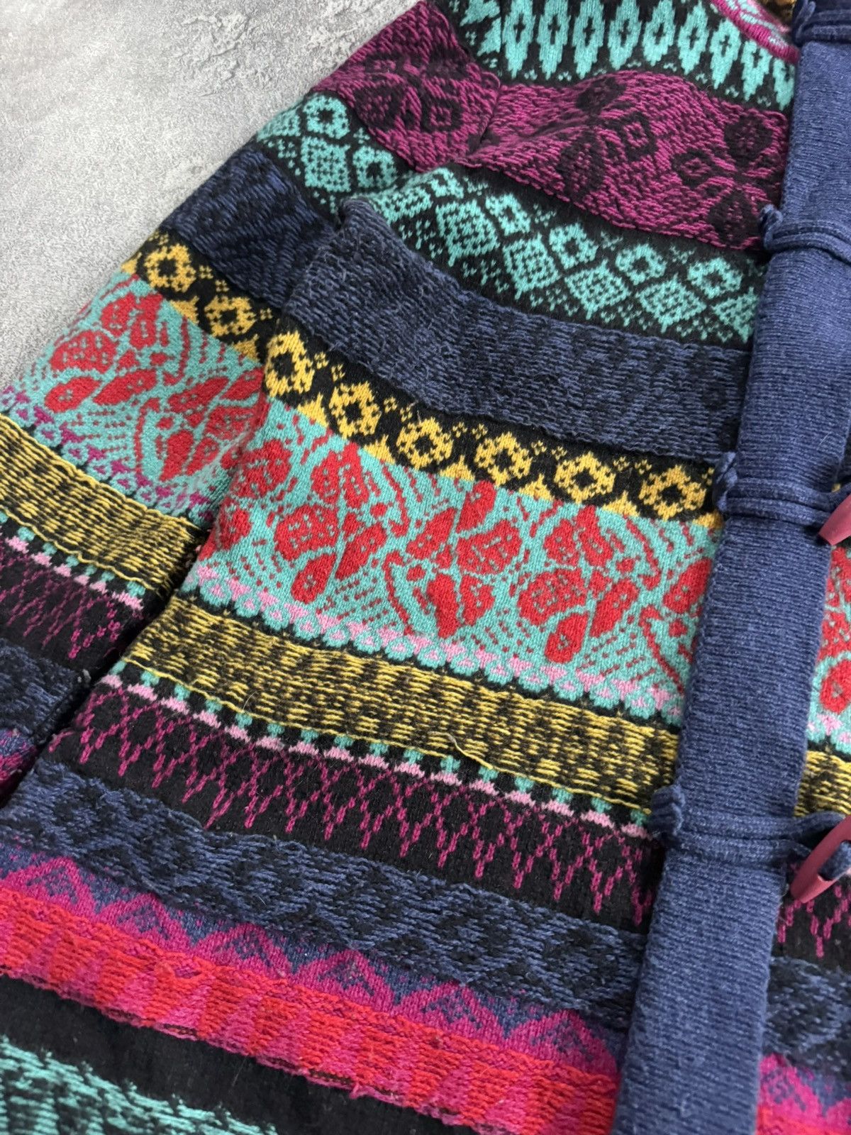 Dale Of Norway Ivko 44size printed flowers aztec knitwear jacket cardigan Size L / US 10 / IT 46 - 10 Thumbnail