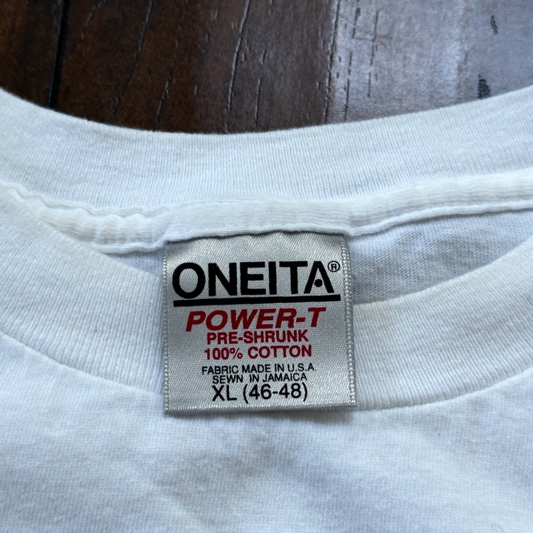Vintage VINTAGE Oneita Chicken Dance T-Shirt Men XL White Funny Animal Farm Oktoberfest 90s Size US XL / EU 56 / 4 - 2 Thumbnail