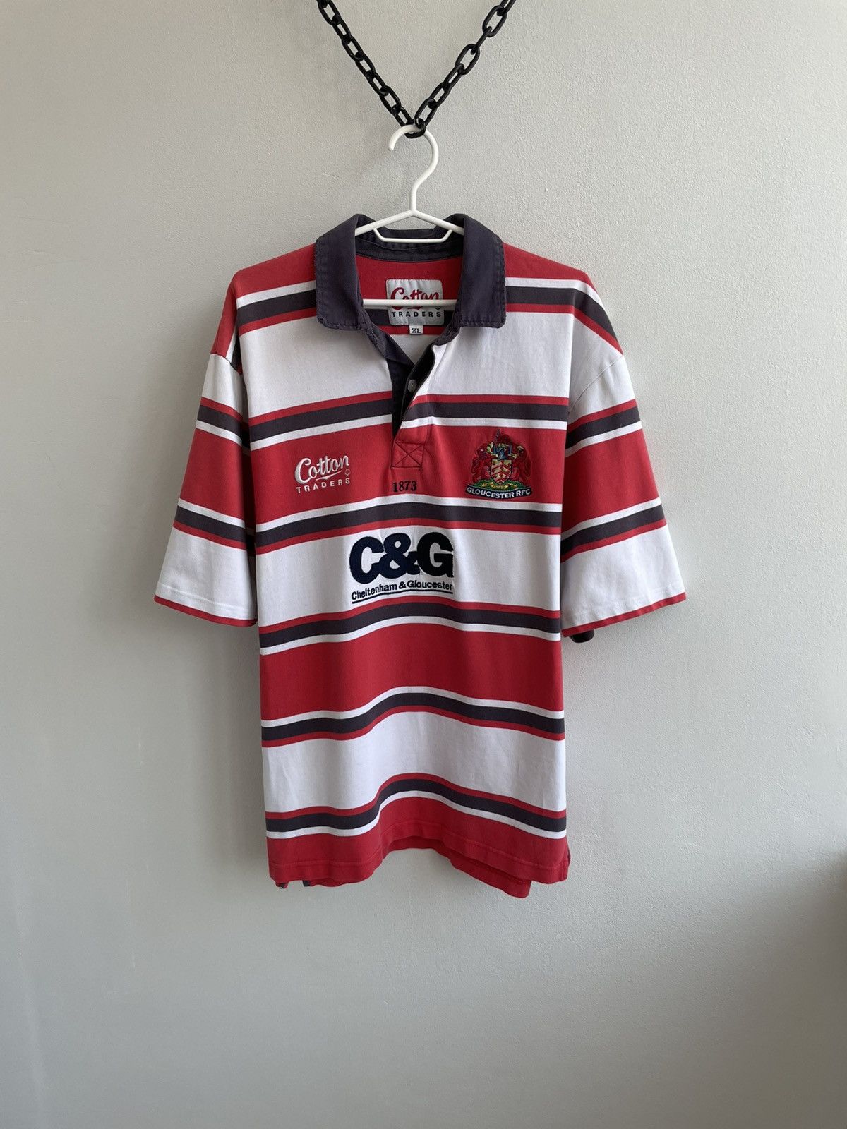Cotton Traders Gloucester 2003 2004 Home Rugby Jersey Shirt Cotton Traders Size US XL / EU 56 / 4 - 1 Thumbnail